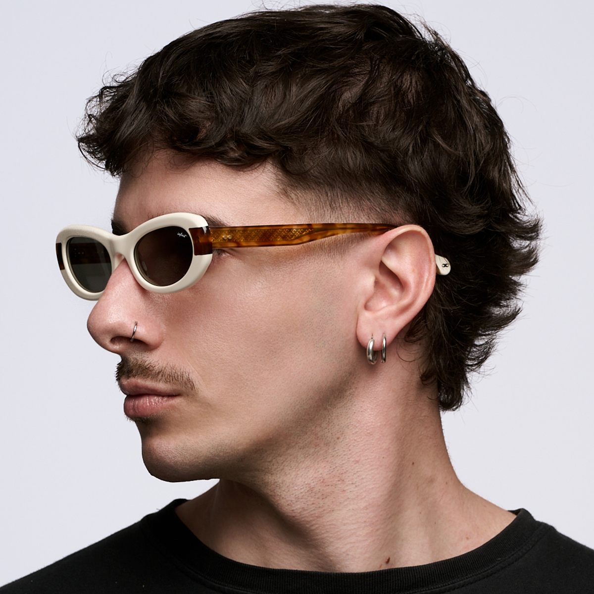 Óculos de sol Asahi - Bone - Lente Verde