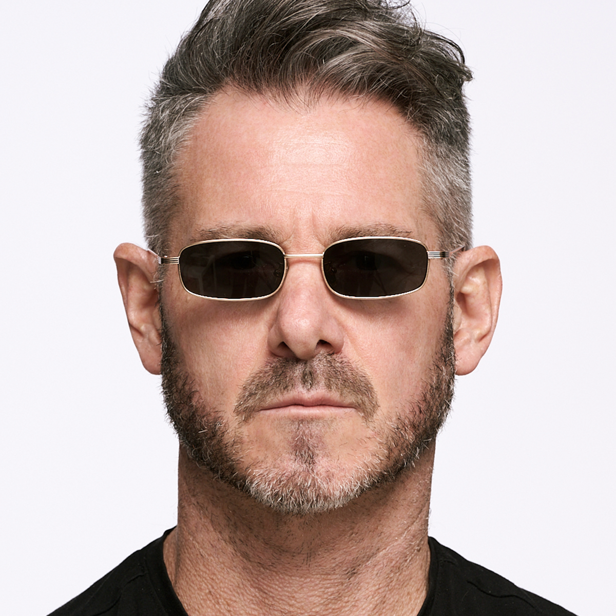 ÓCULOS DE SOL Bari - Dourado Rosa - Lente Cinza