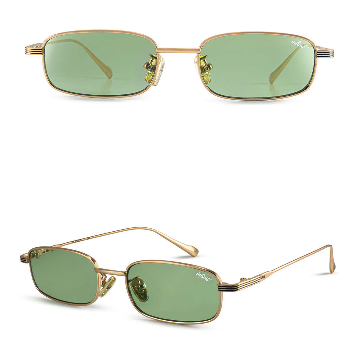 ÓCULOS DE SOL Bari - Ouro - Lente Verde