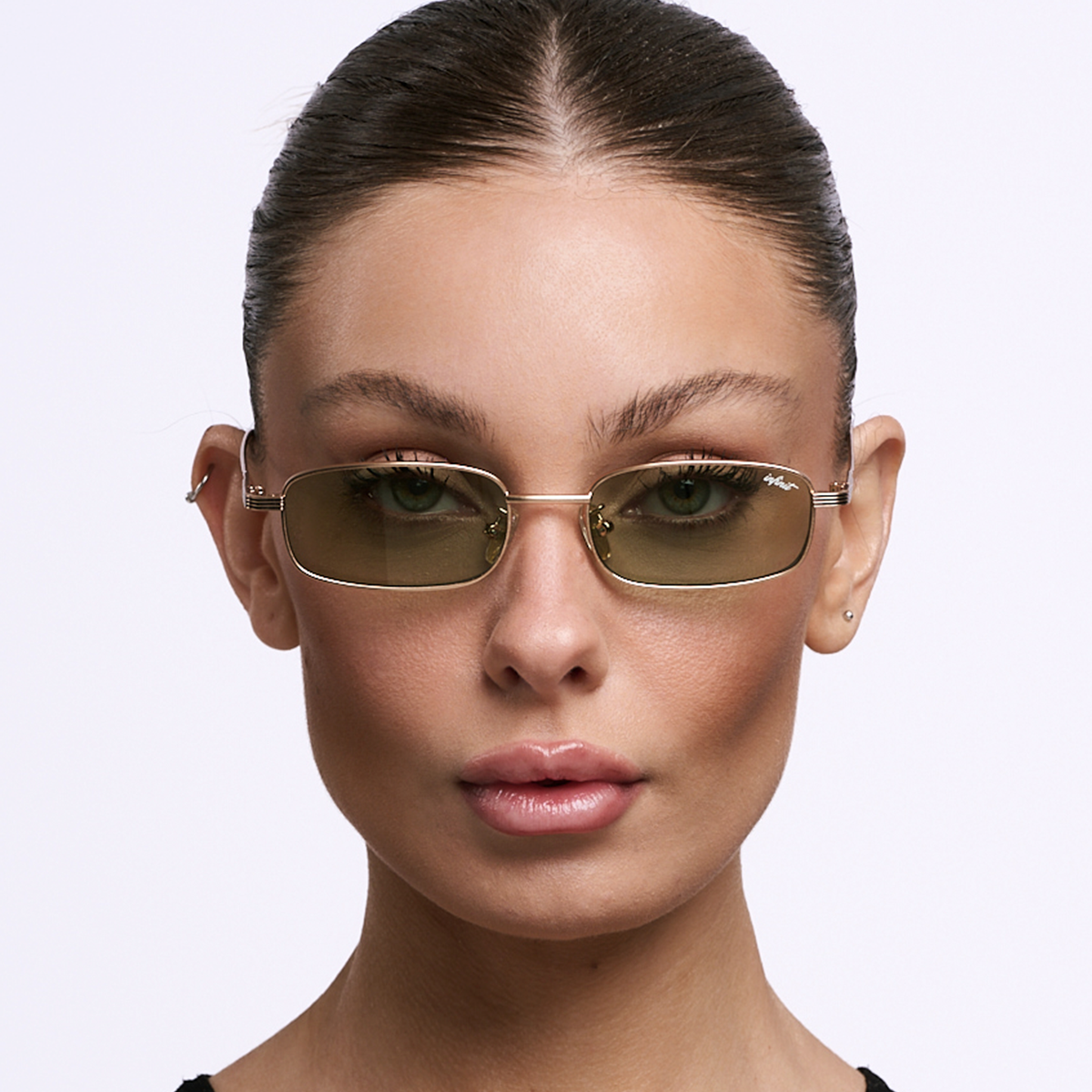 ÓCULOS DE SOL Bari - Ouro - Lente Verde