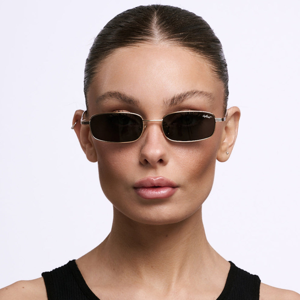 ÓCULOS DE SOL Bari - Ouro - Lente Cinza