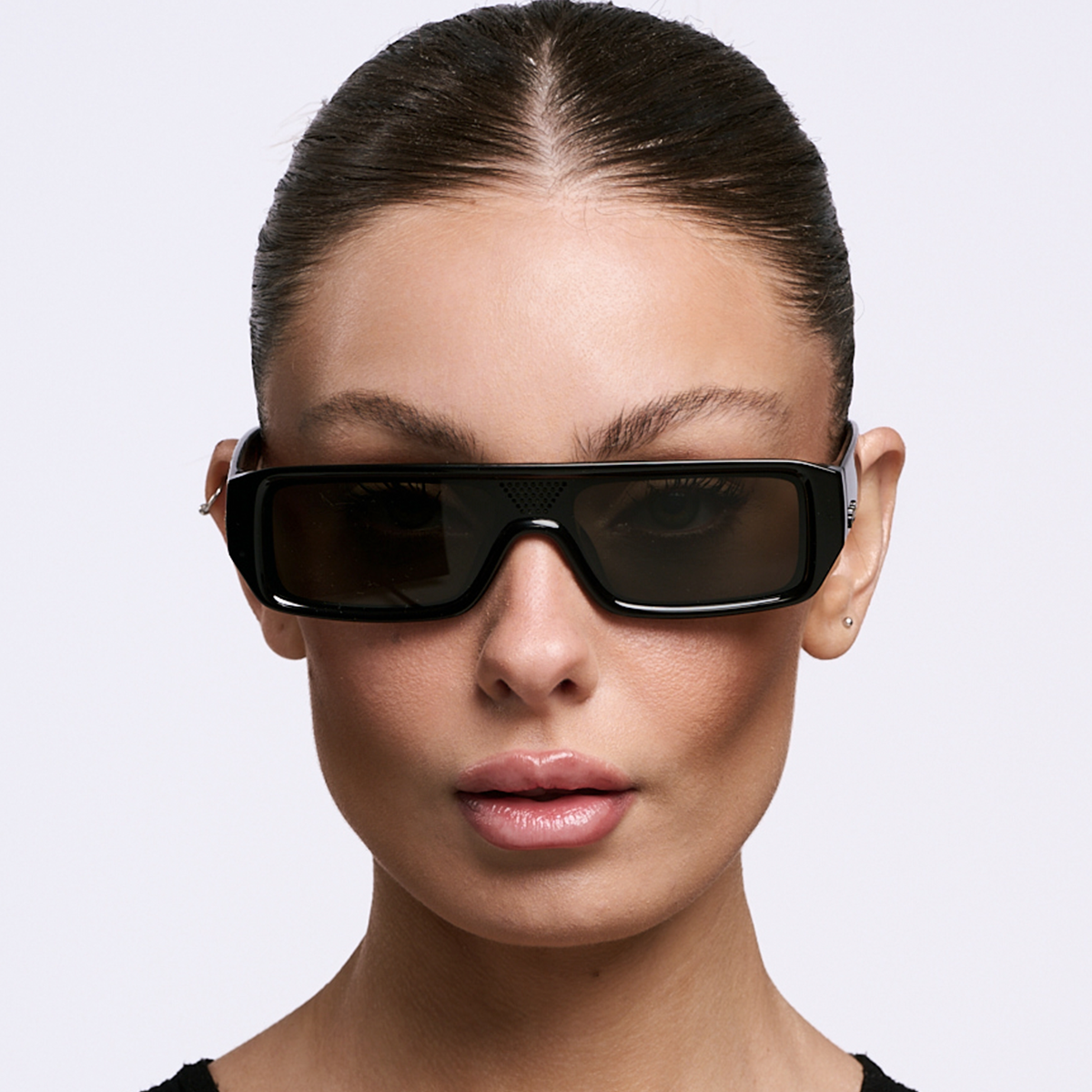 ÓCULOS DE SOL Beijing - Preto Brilhante - Lente Cinza