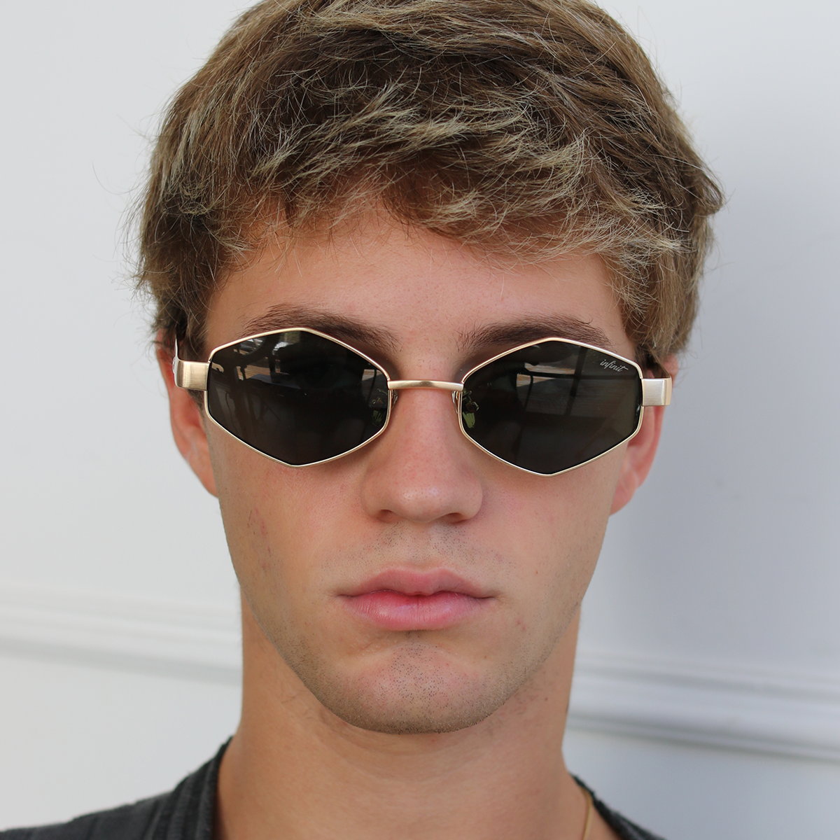 Óculos de sol Belice - Ouro - Lente Verde