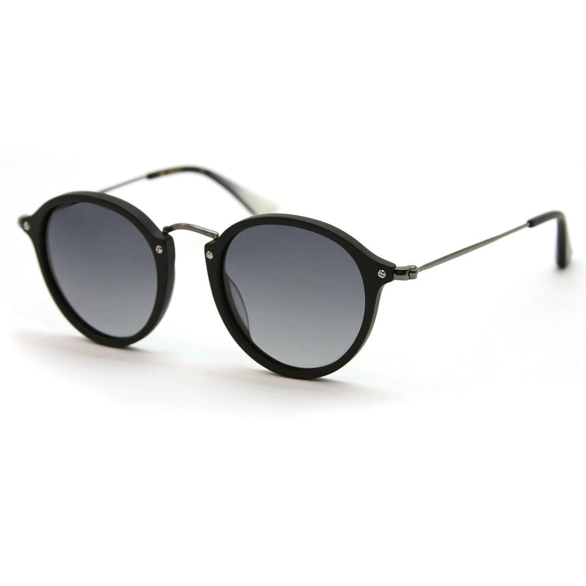 ÓCULOS DE SOL SUN TZU - Preto Fosco - Lente polarizado degradada cinza