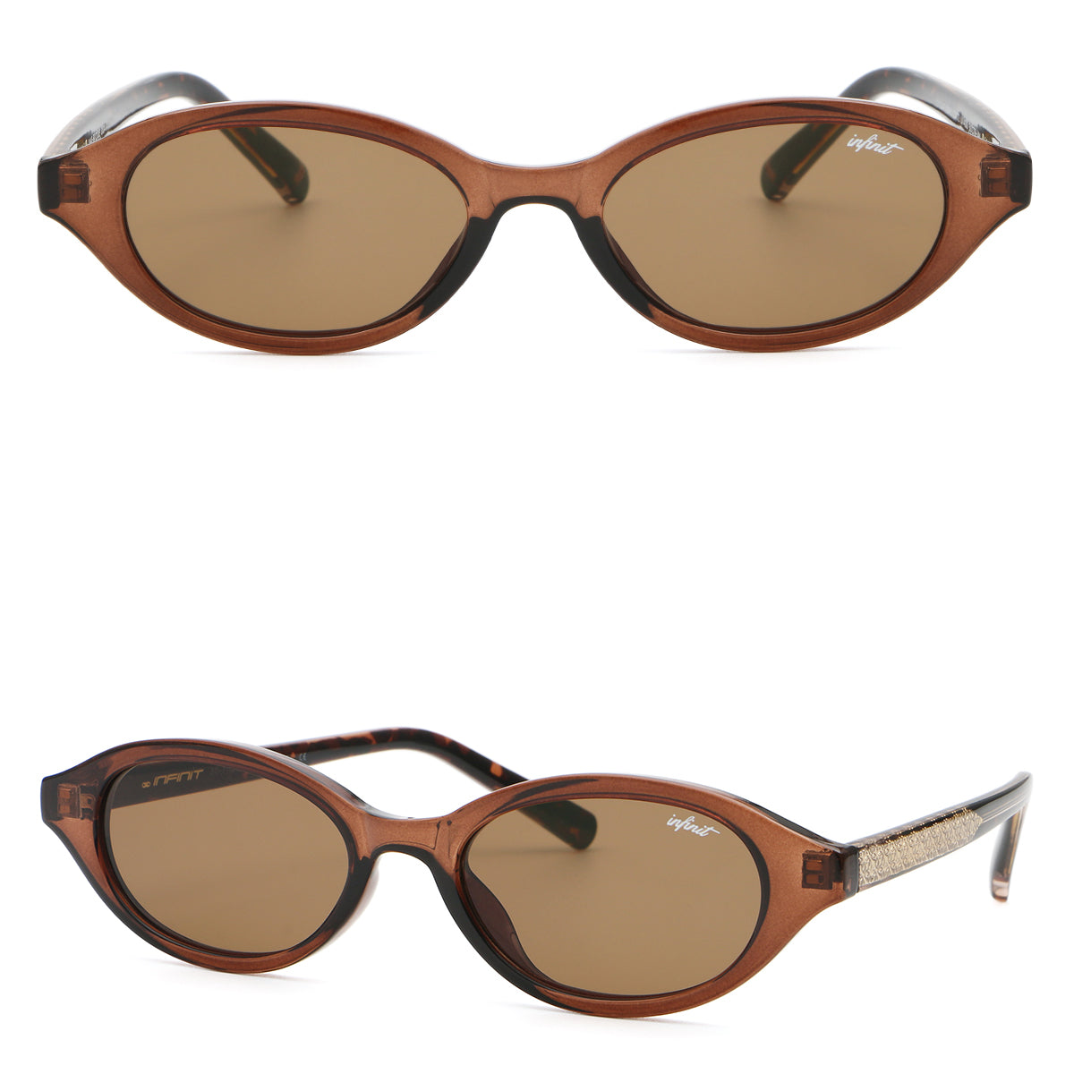 ÓCULOS DE SOL Brigitte - Borgonha - Lente Marrom