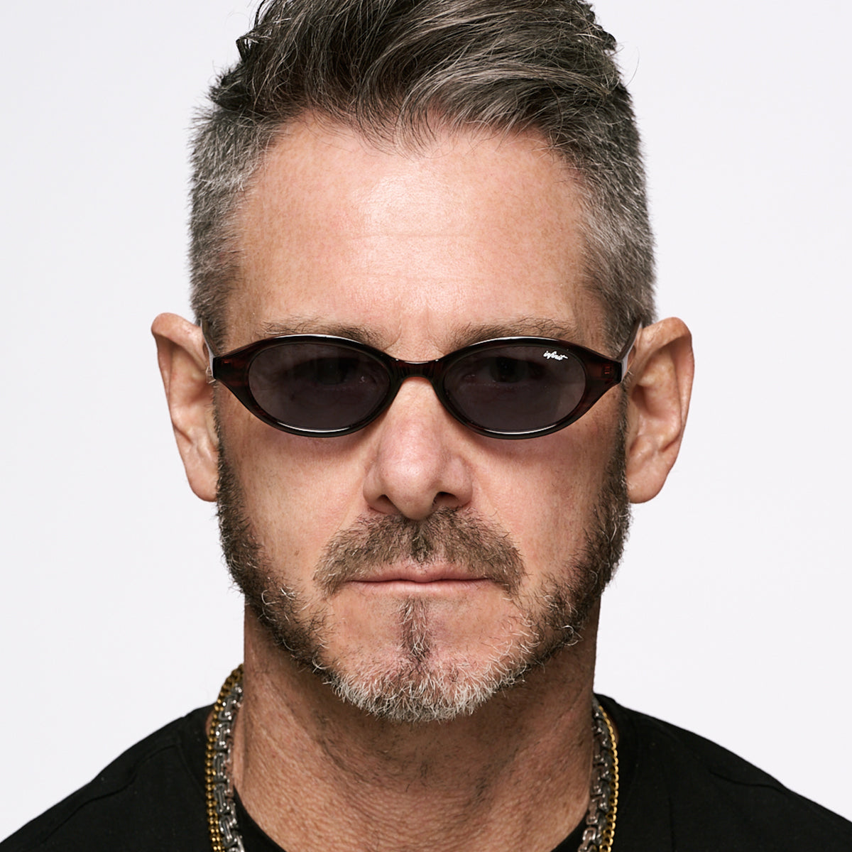 ÓCULOS DE SOL Brigitte - Havana Wood - Lente Azul