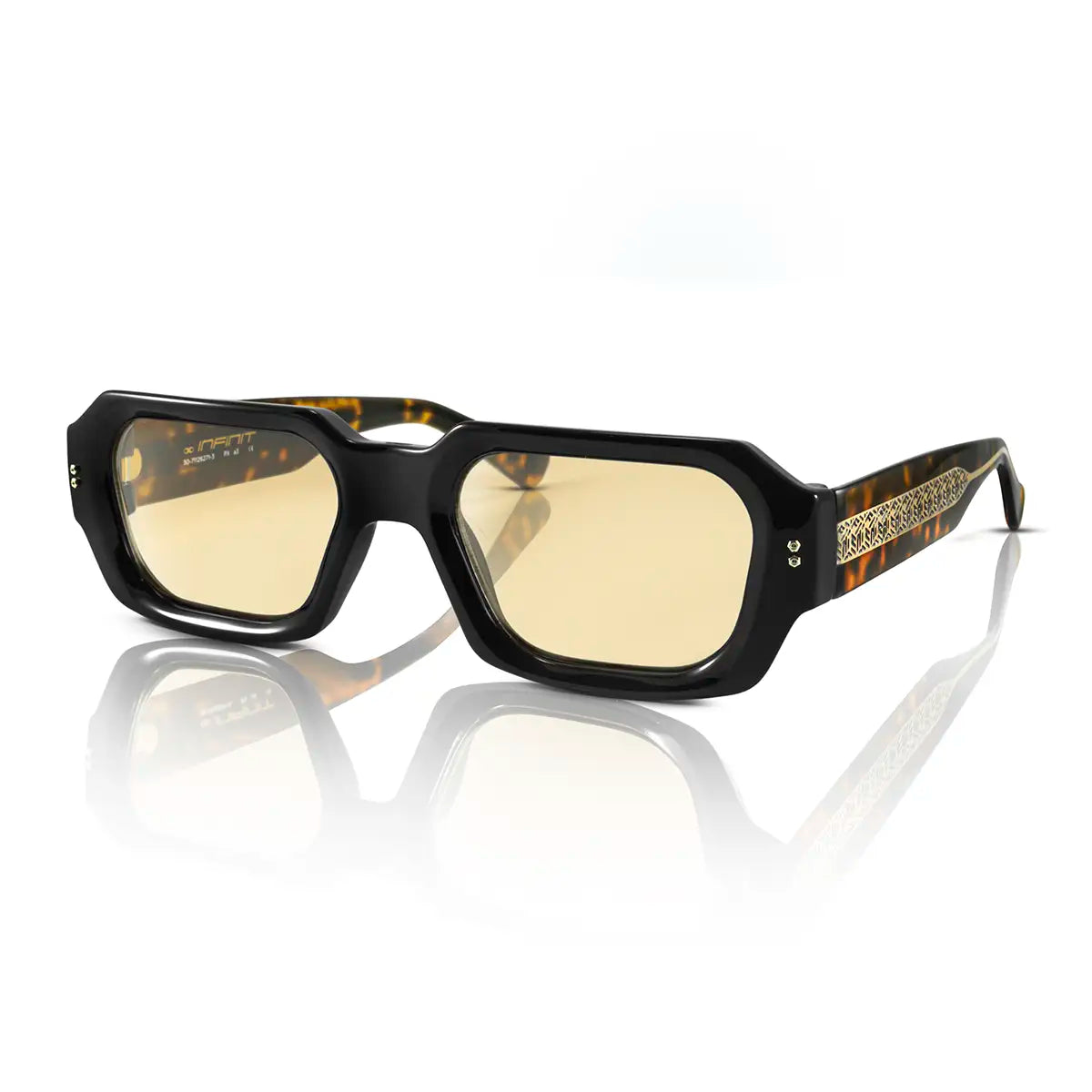ÓCULOS DE SOL Bronx - Preto Brilhante Havana - Lente Torrada