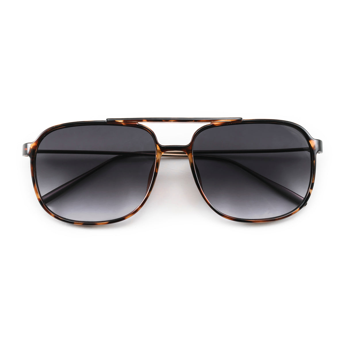 Óculos de sol Caravan - Metal Tortoise - Lente Gradiente Cinza