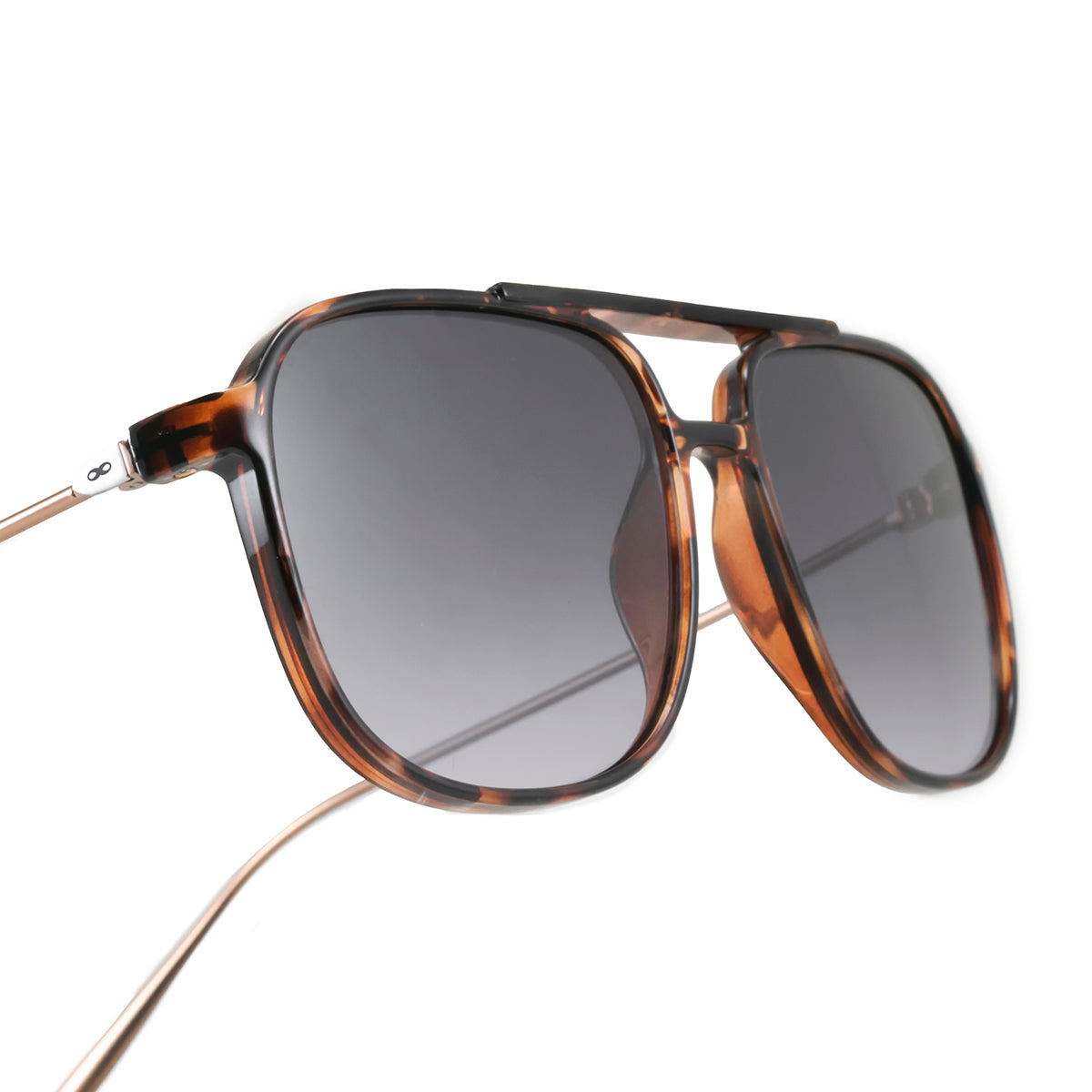Óculos de sol Caravan - Metal Tortoise - Lente Gradiente Cinza