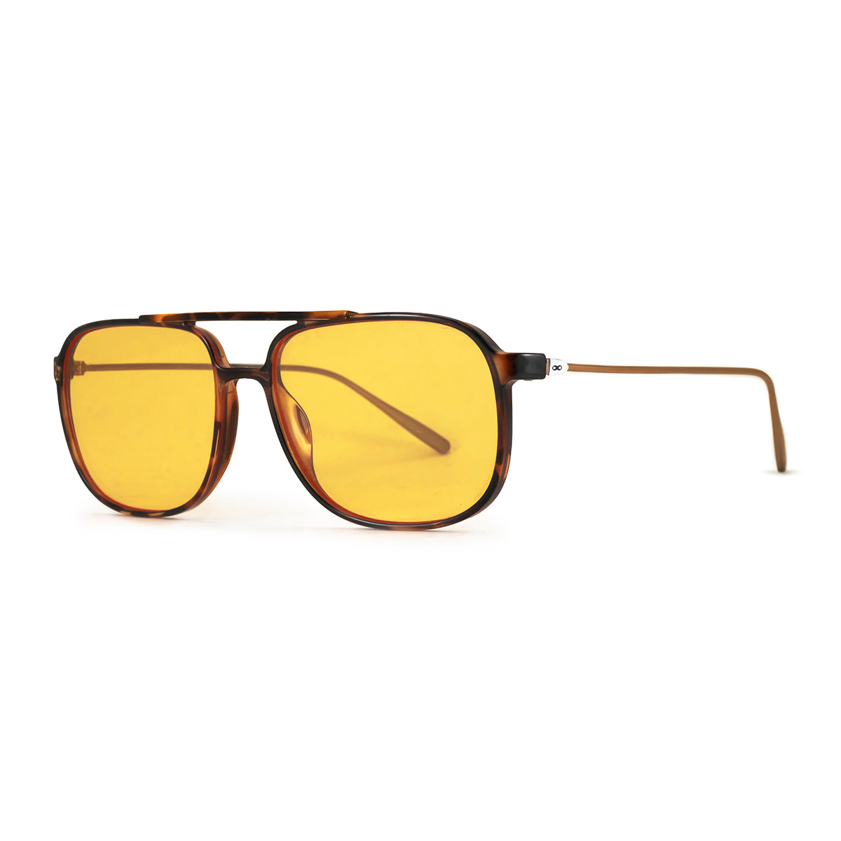 Óculos de sol Caravan - Metal Tartaruga - Lente Amarela