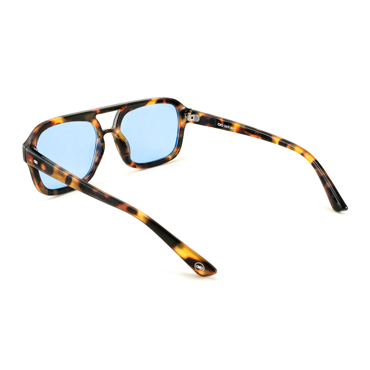 Óculos de sol Corsa - Demi Marrom - Lente Retro Azul