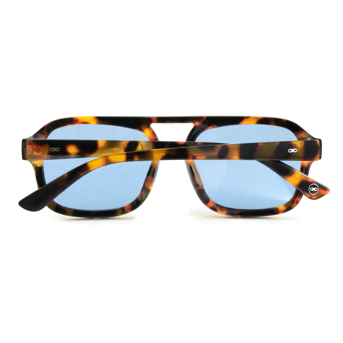 Óculos de sol Corsa - Demi Marrom - Lente Retro Azul