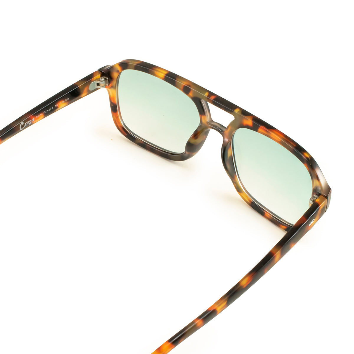 Óculos de sol Corsa - Demi Marrom - Lente Gradiente Verde