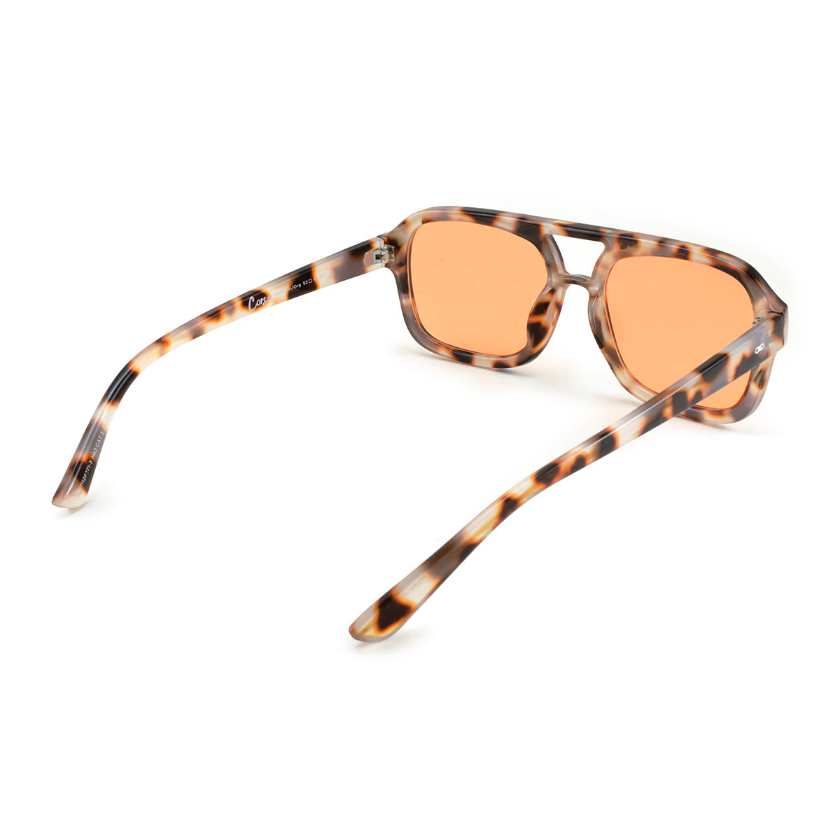 Óculos de sol Corsa - Demi Marrom - Lente Laranja