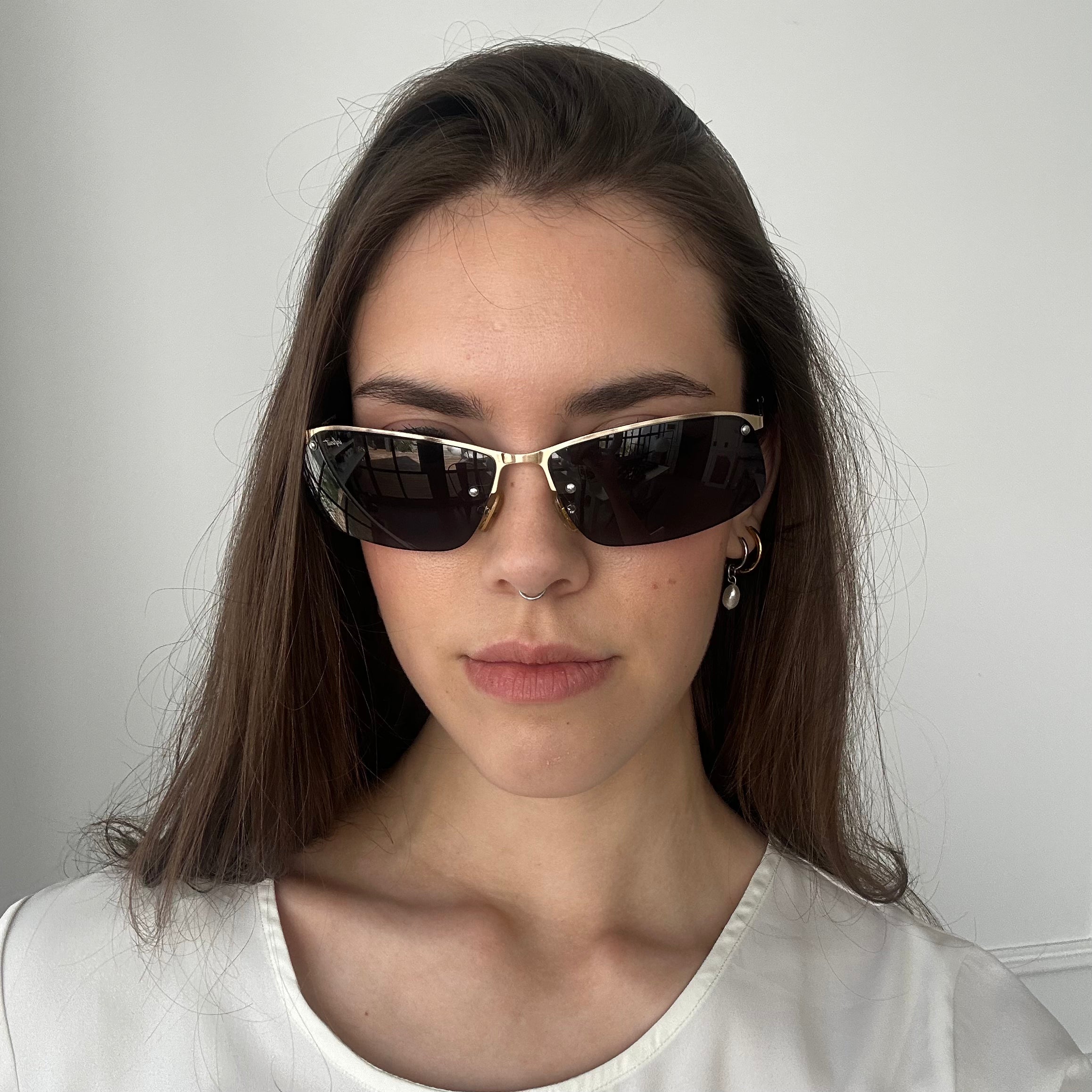 Óculos de sol Santorini - Ouro - Lente cinza