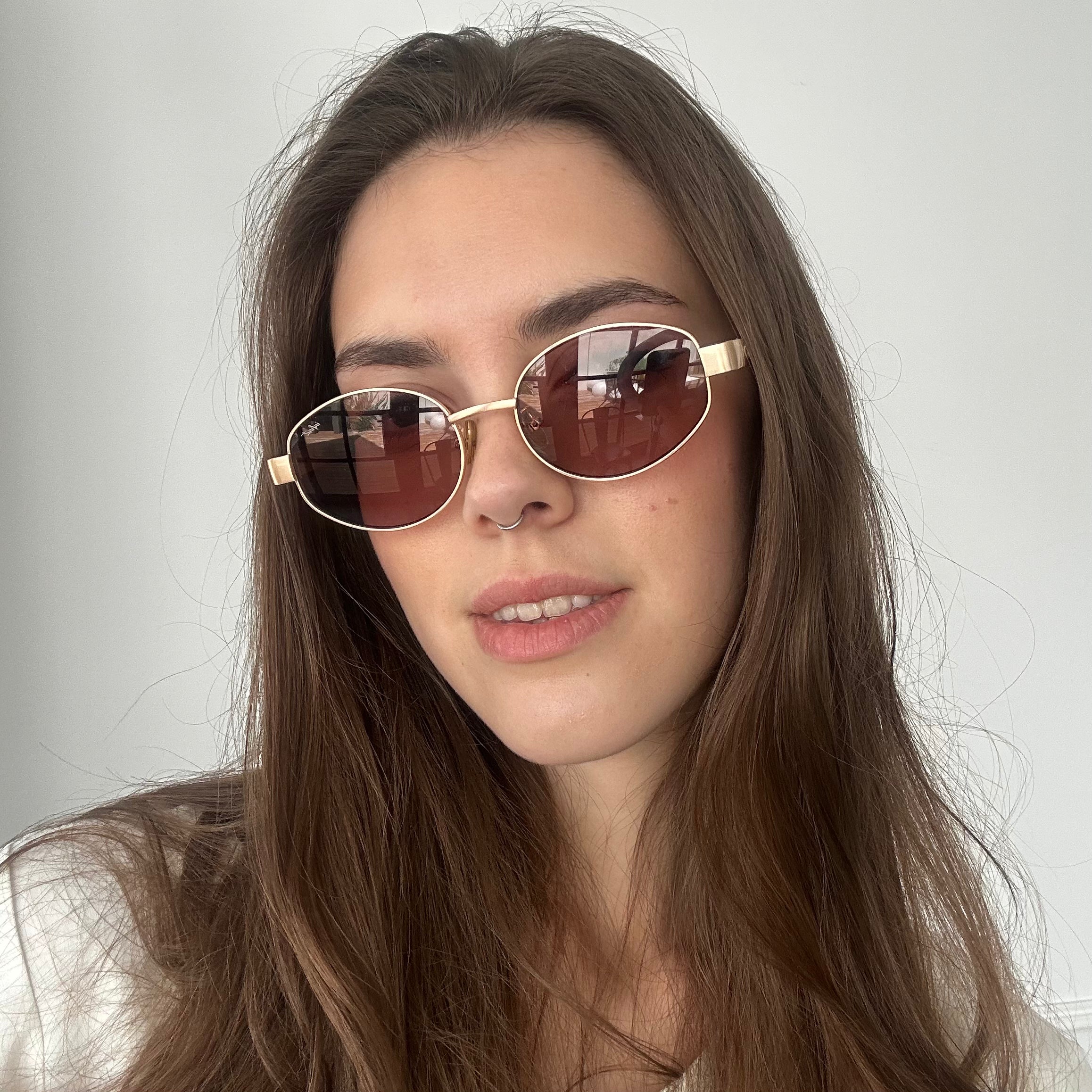 Óculos de sol Alaska - Ouro - Lente torrado