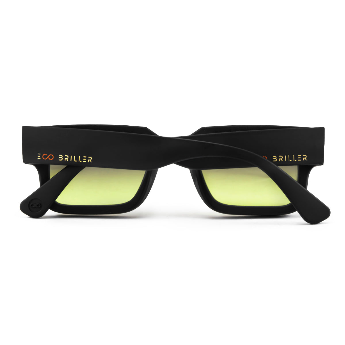 ÓCULOS DE SOL EXCLAMATION - PRETO FOSCO - LENTE VERDE MUSGO ECO SUSTENTÁVEL
