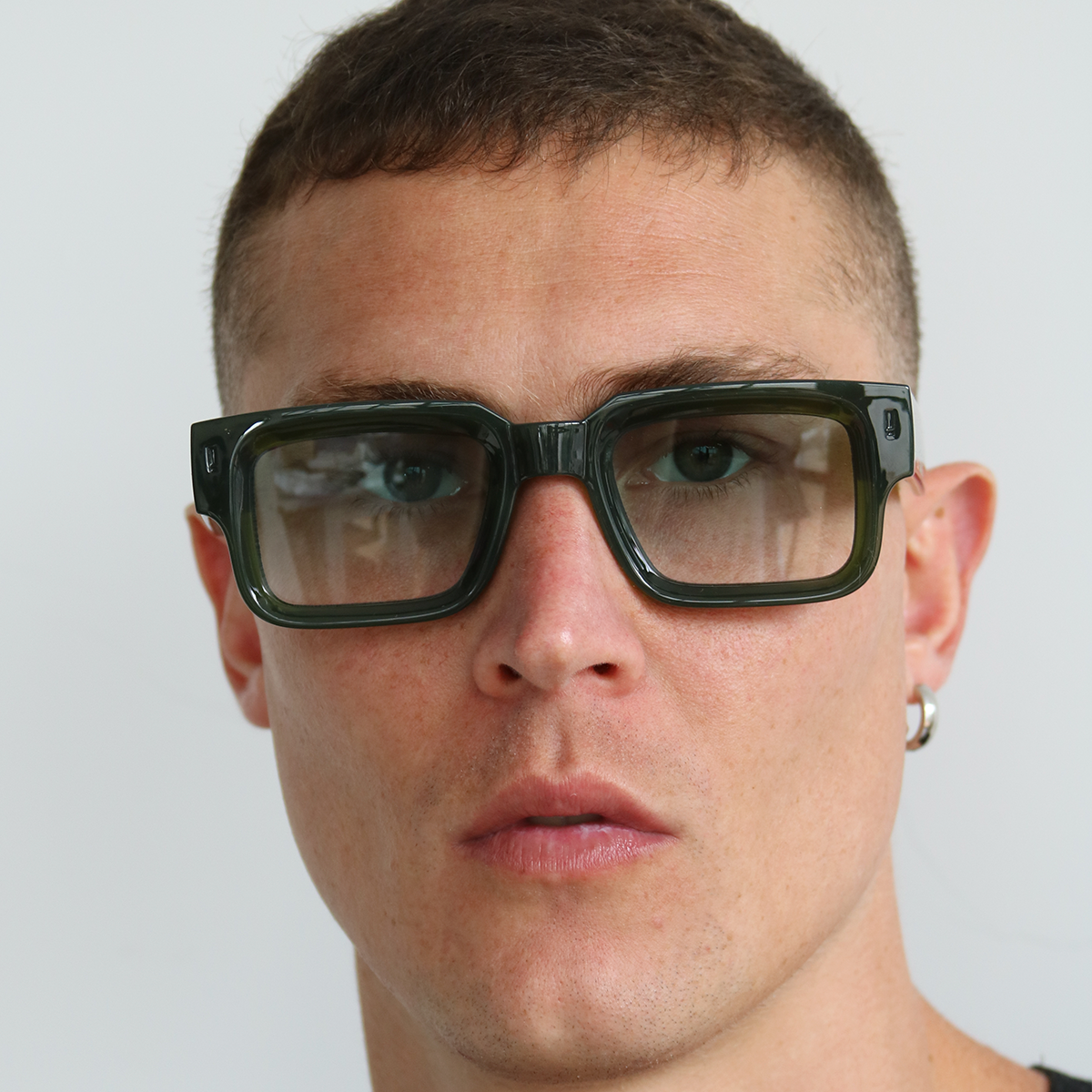 Óculos de sol Exclamation - Verde azeitona - Lente verde degradada eco sustentável