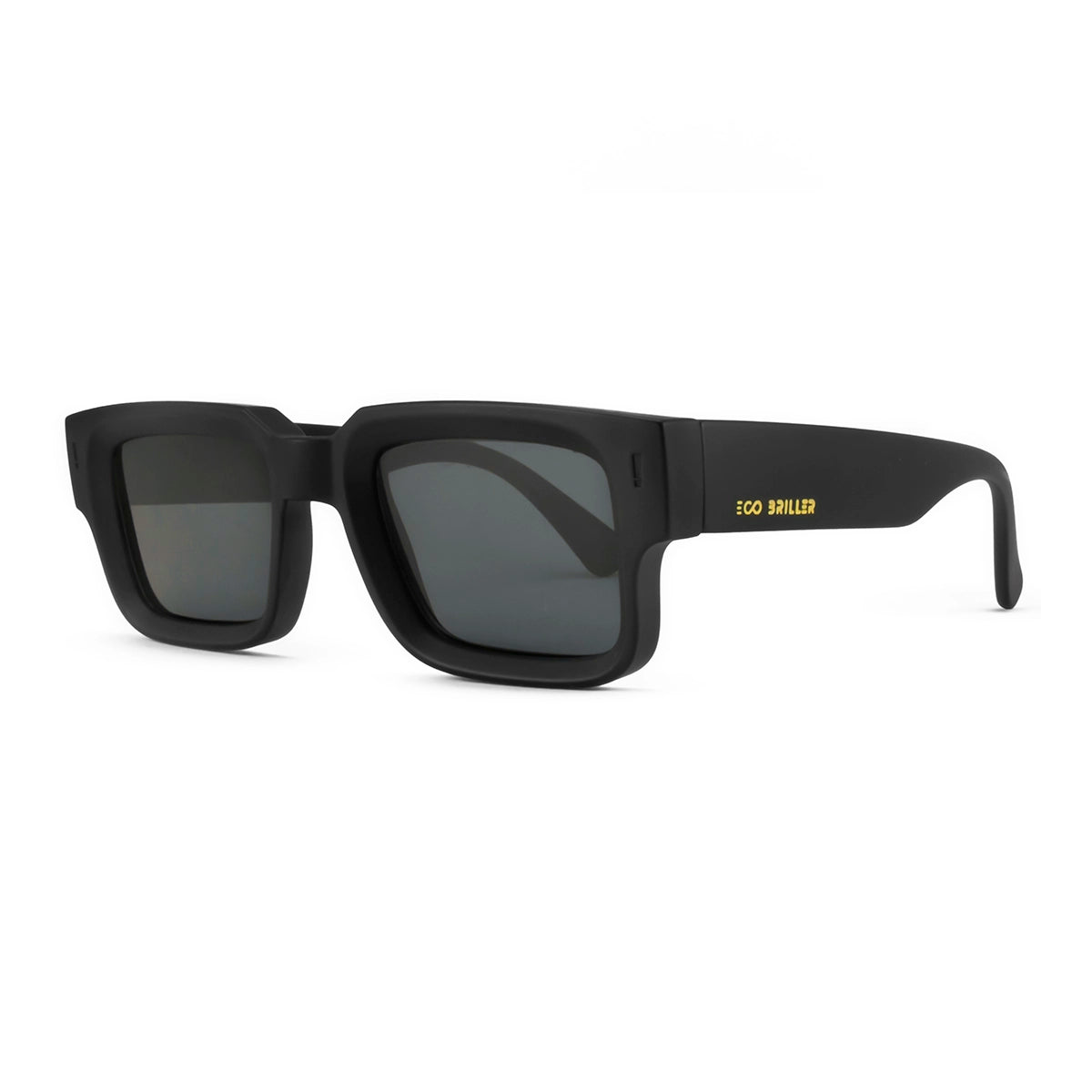 Óculos de sol Exclamation - Preto Fosco - Lente cinza eco sustentável