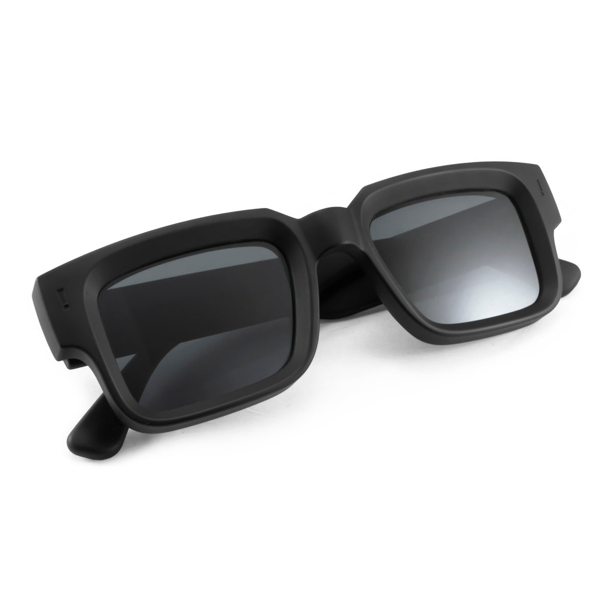 Óculos de sol Exclamation - Preto Fosco - Lente cinza eco sustentável