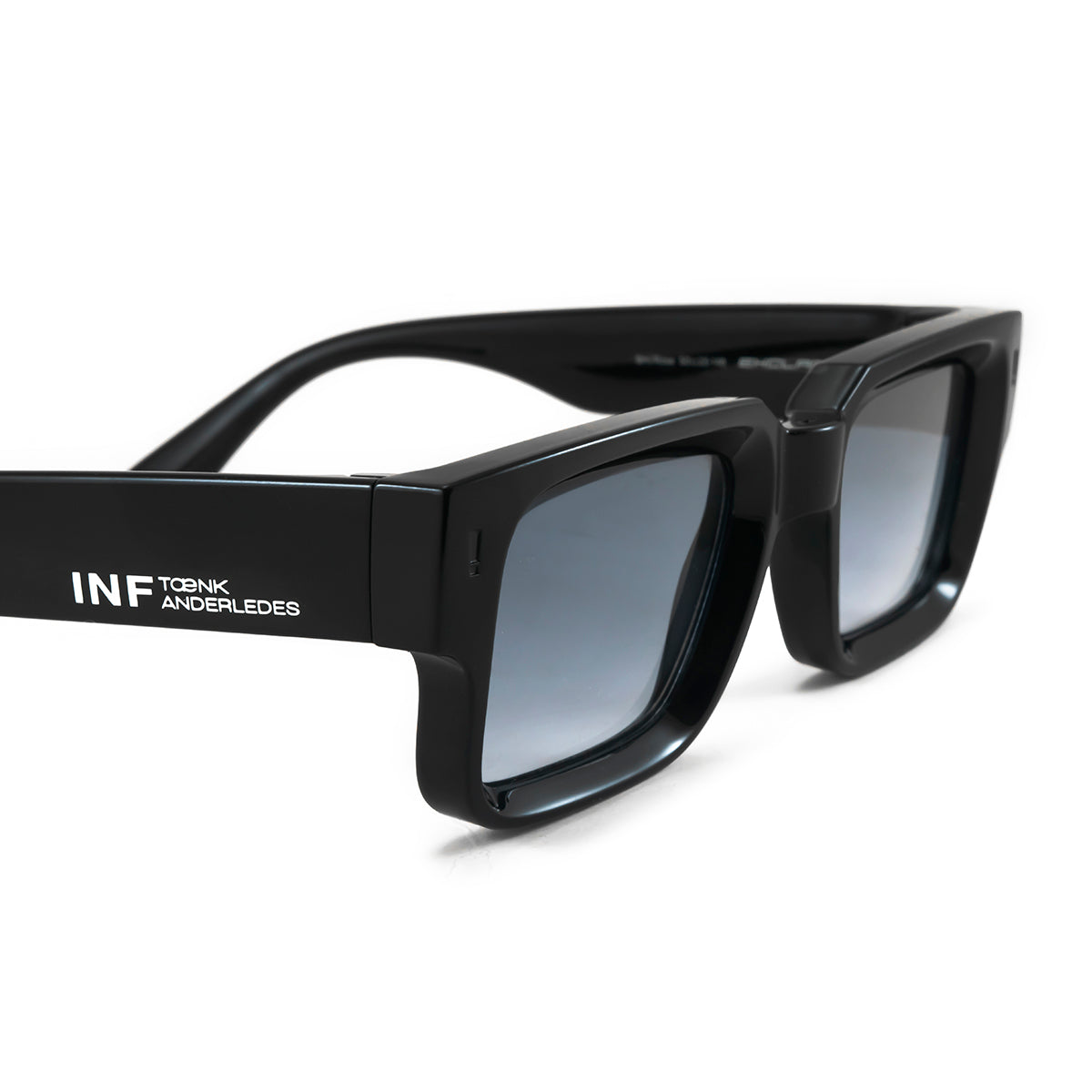 Óculos de sol EXCLAMATION - Preto Brilhante - Lente Gradiente Oceano