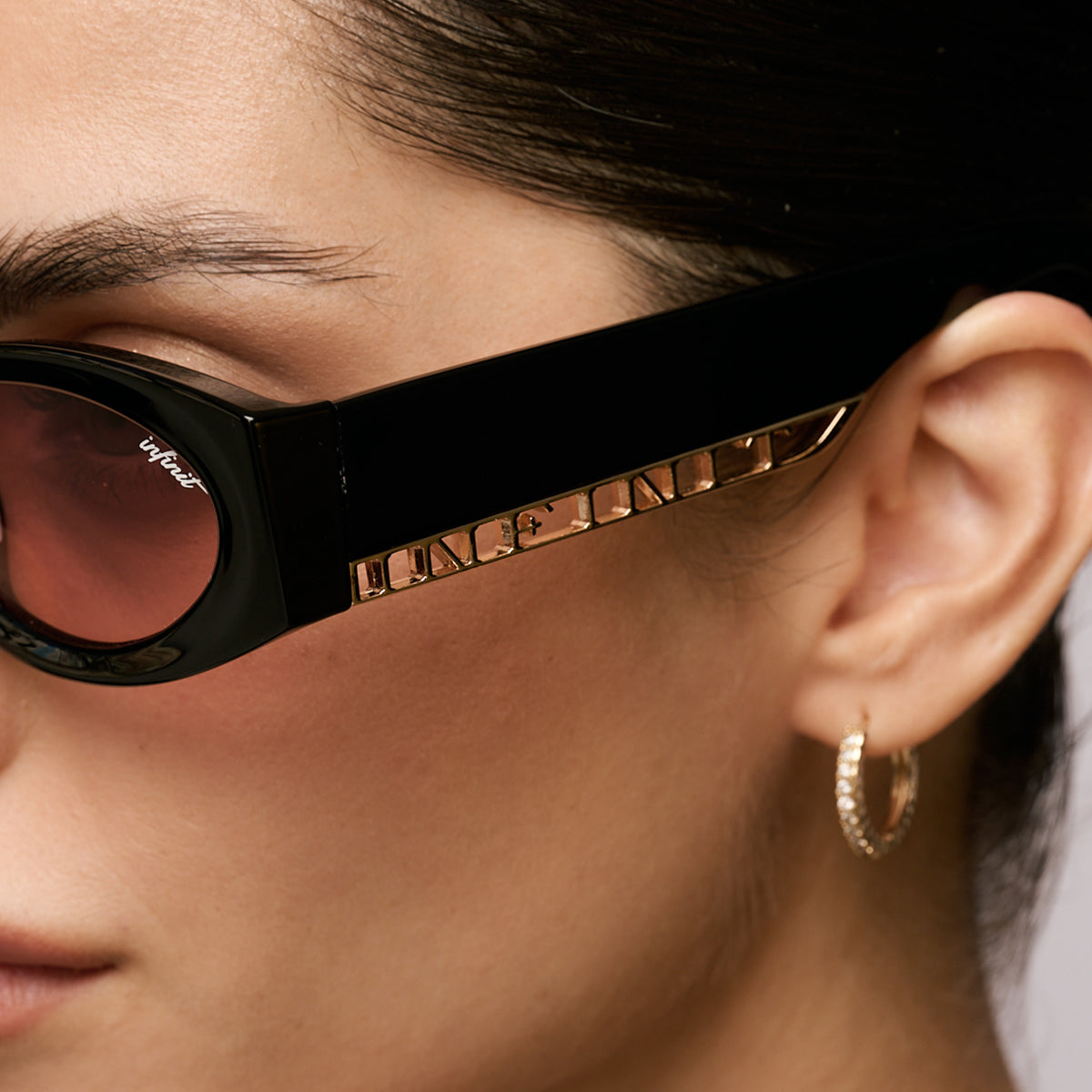 ÓCULOS DE SOL Florida - Preto Brilhante - Lente Malbec Degradada