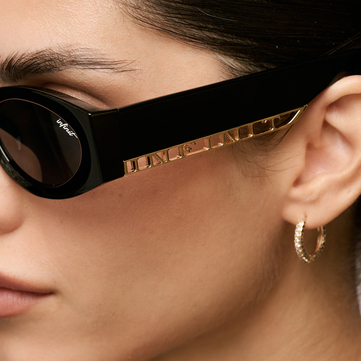 ÓCULOS DE SOL Florida - Preto Brilhante - Lente Cinza