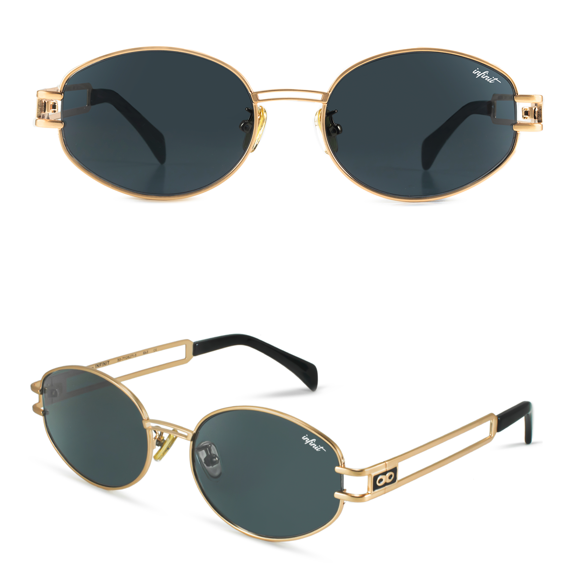 ÓCULOS DE SOL Georgia - Ouro - Lente Cinza