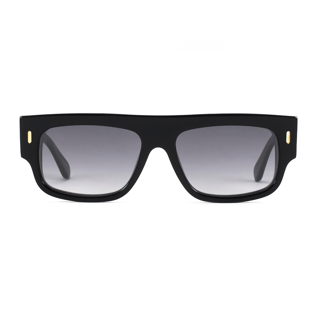 Óculos de sol Glasgow Eco Briller - Preto brilhante - Lente degradada de fumaça