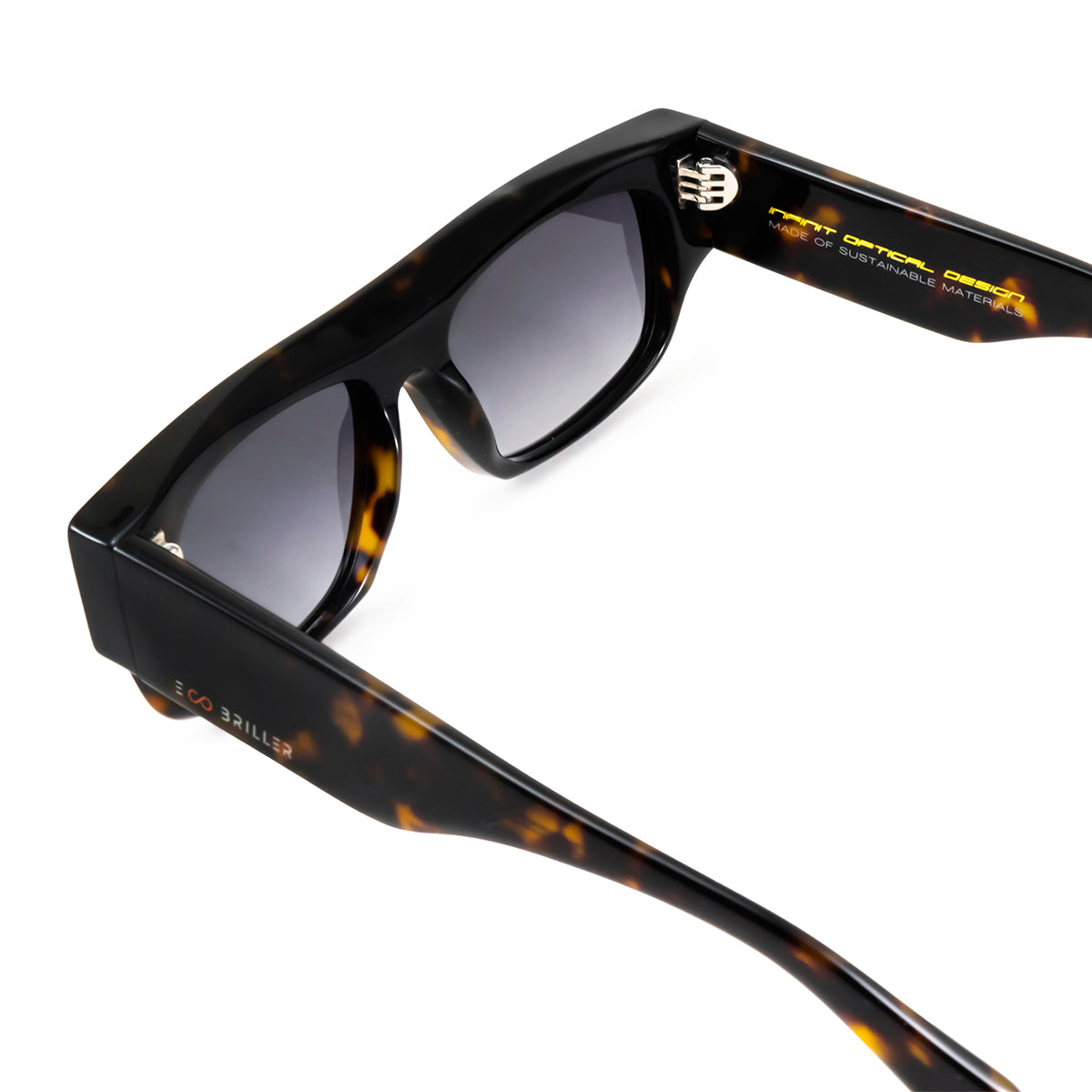 Óculos de sol Glasgow Eco Briller - Tartaruga - Lente degradada de fumaça