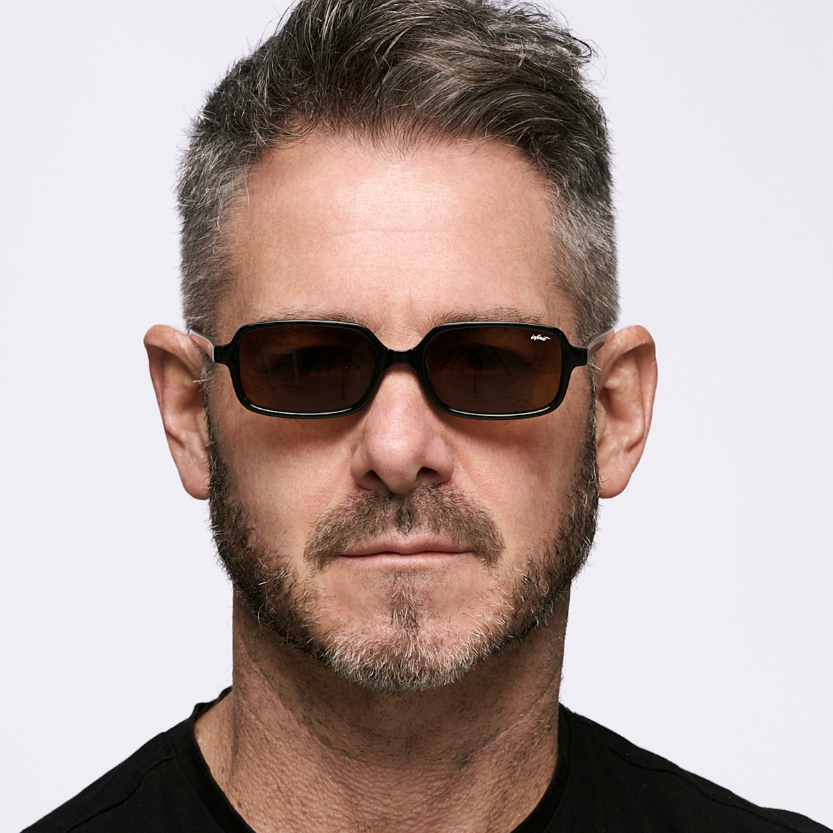 ÓCULOS DE SOL Glyze - Preto Brilhante - Lente Marrom