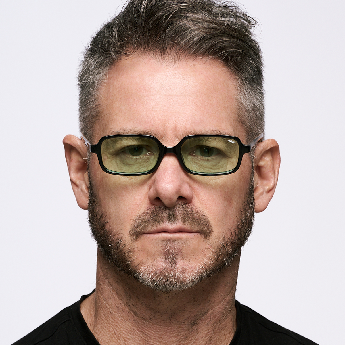 ÓCULOS DE SOL Glyze - Preto Brilhante - Lente Verde