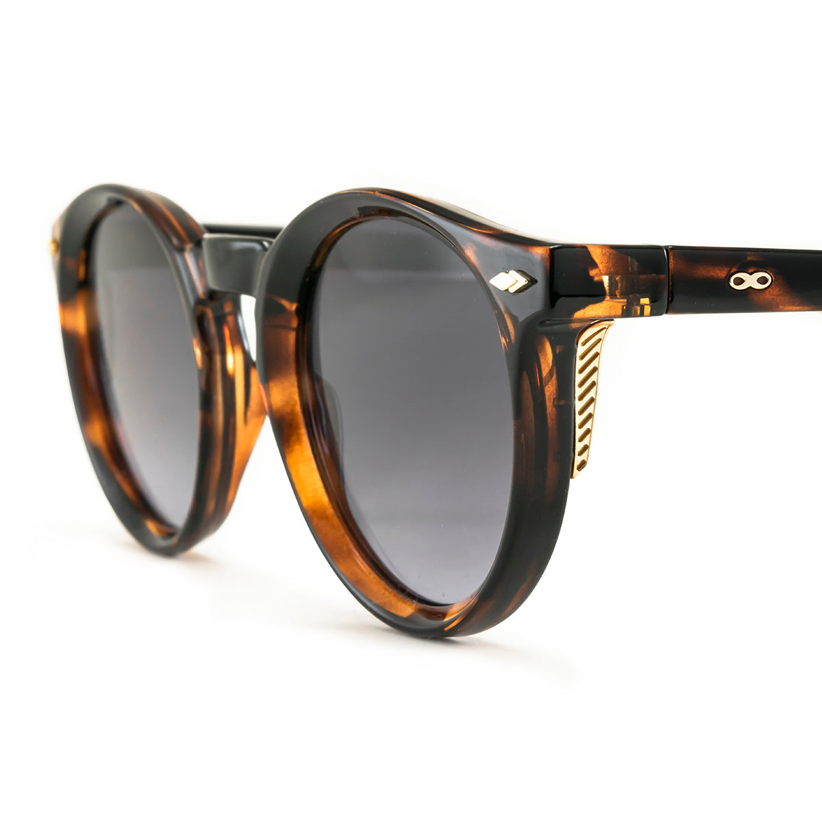 Óculos de sol Holbox - Tartaruga - Lente Gradiente Cinza