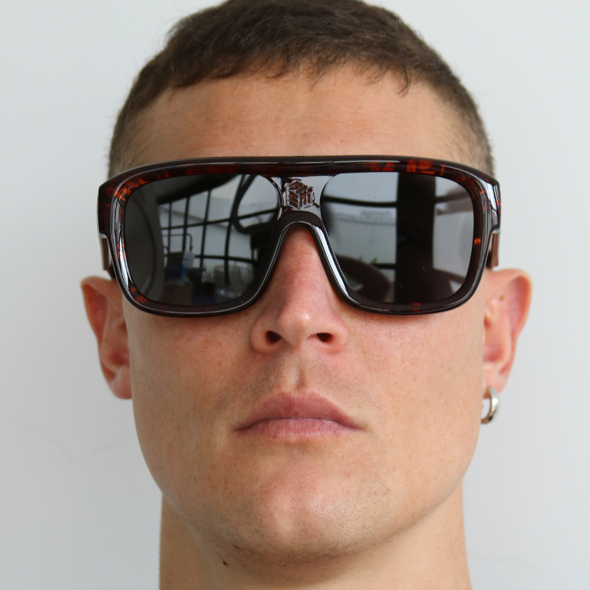 Óculos de sol Inflate - Tartaruga - Lente Cinza