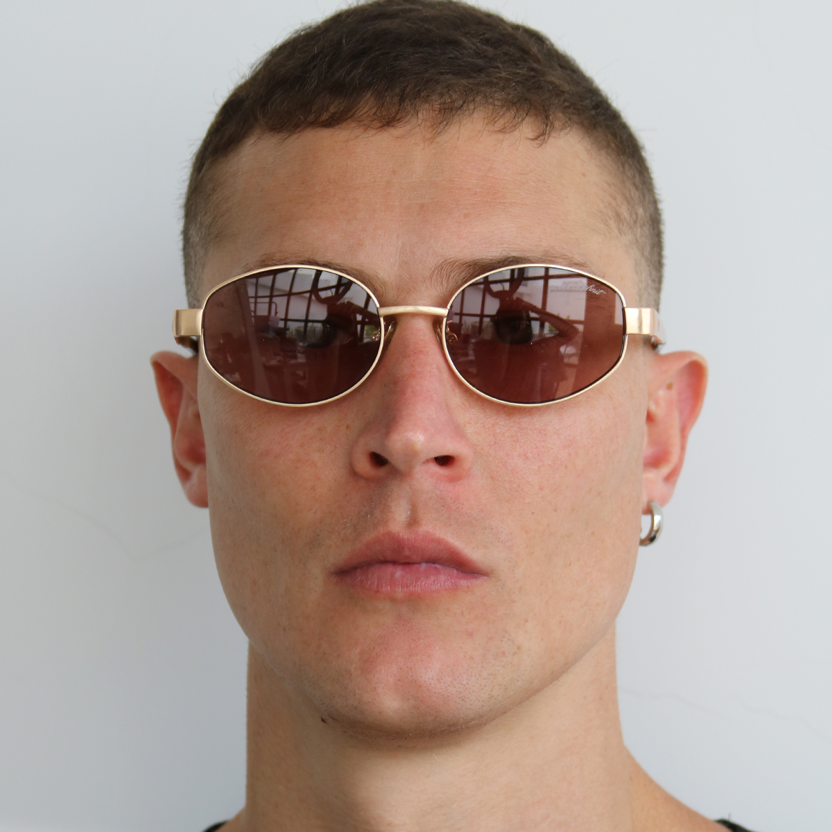 Óculos de sol Alaska - Ouro - Lente torrado