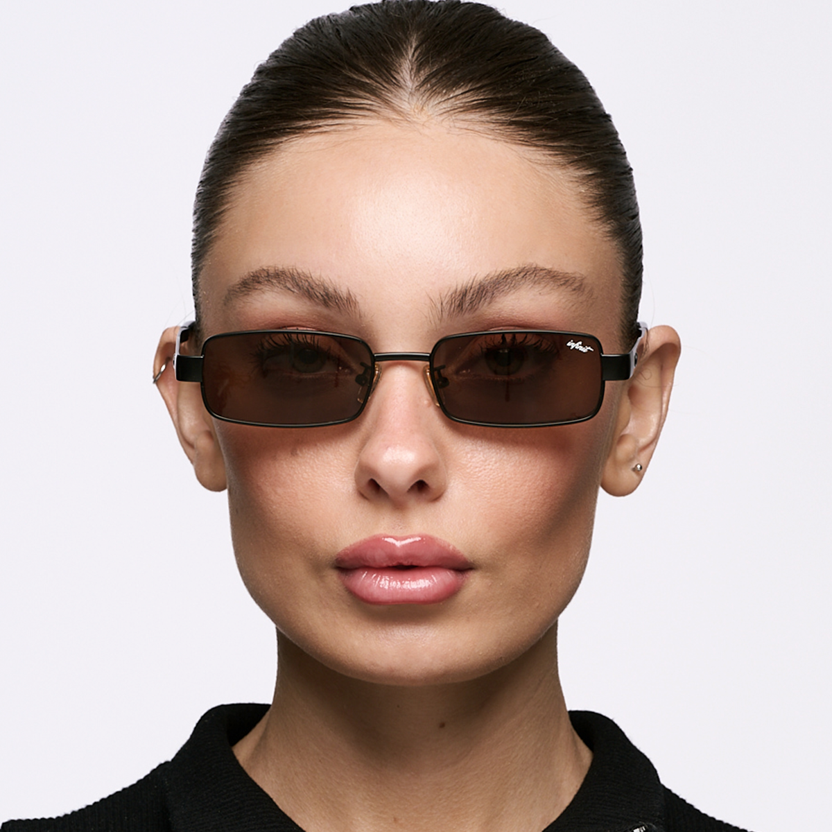 ÓCULOS DE SOL Honshu - Preto Fosco - Lente Marrom