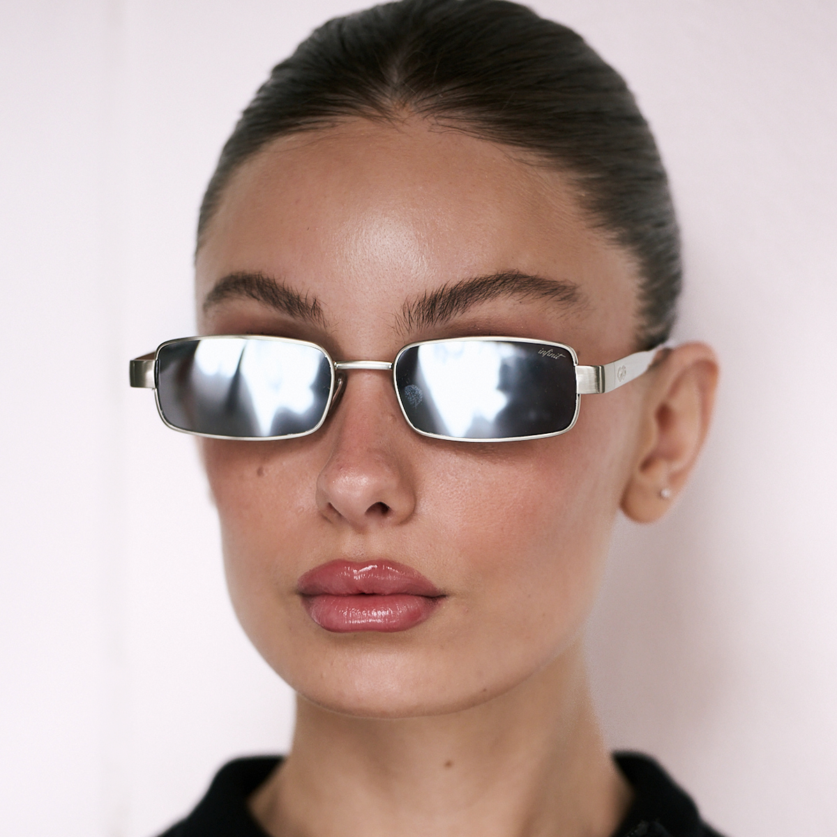 ÓCULOS DE SOL Honshu - Prata - Lente Espelho de Fumaça