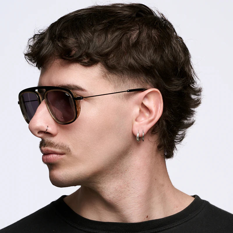 ÓCULOS DE SOL Imola - Luxury Series - Preto Fosco - Lente Cinza