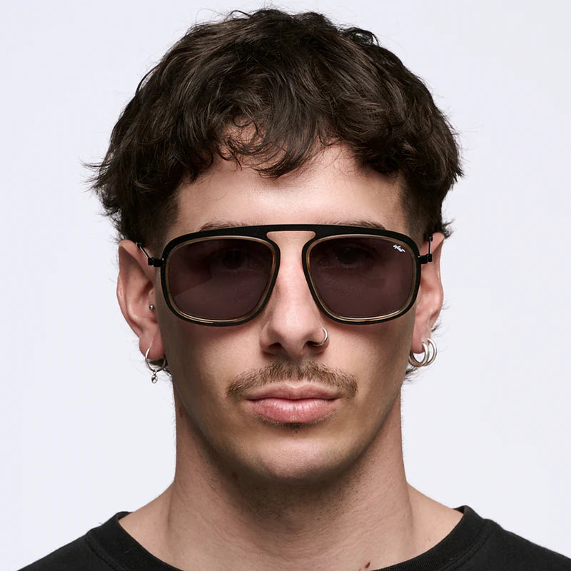 ÓCULOS DE SOL Imola - Luxury Series - Preto Fosco - Lente Cinza