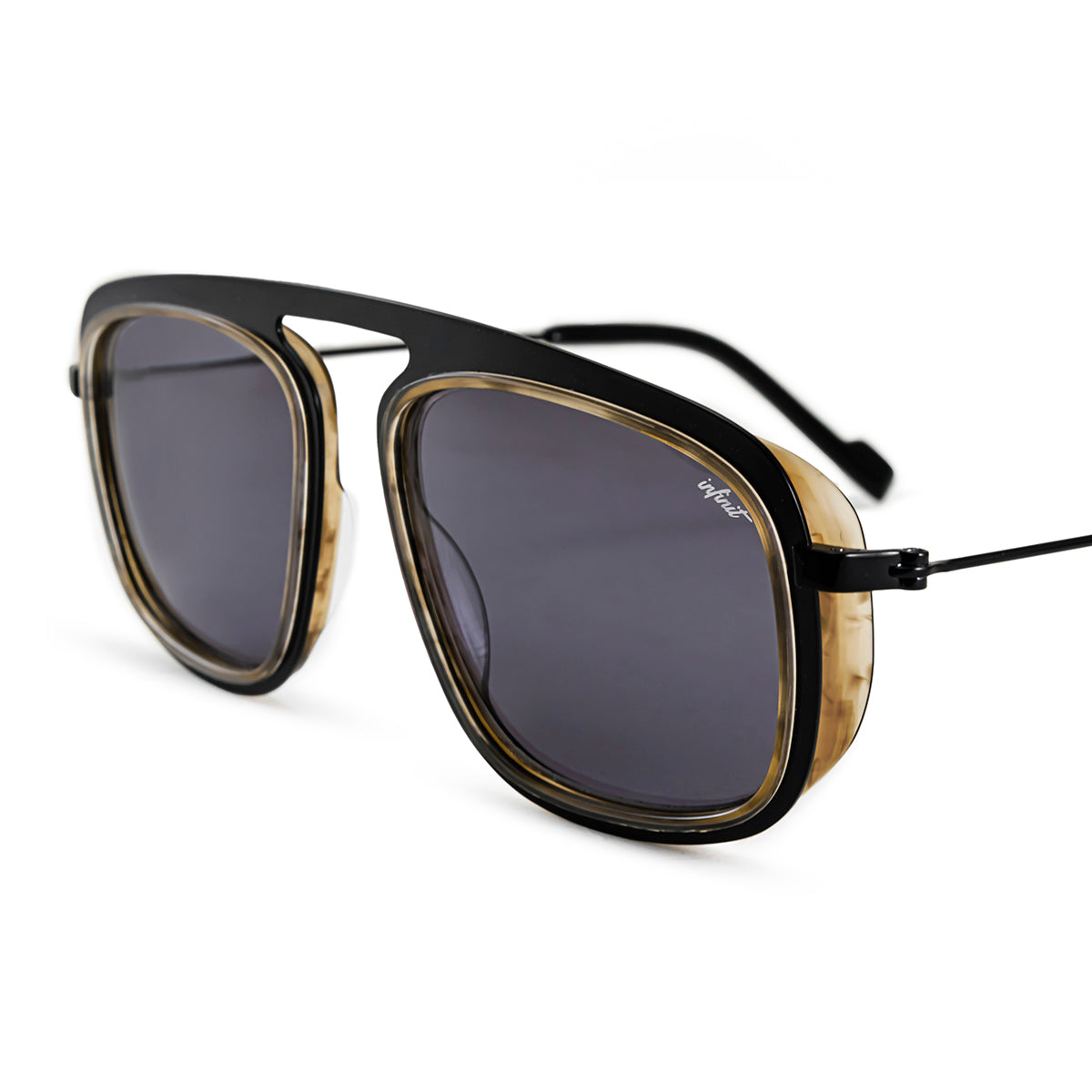 ÓCULOS DE SOL Imola - Luxury Series - Preto Fosco - Lente Cinza