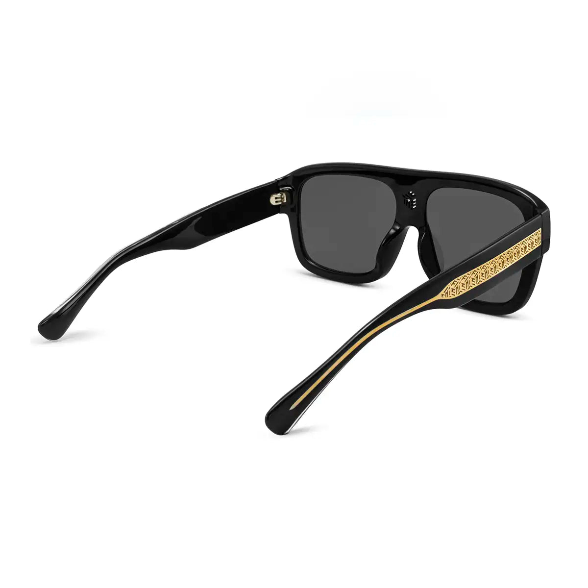 Óculos de sol Inflate - Preto Brilhante - Lente Cinza