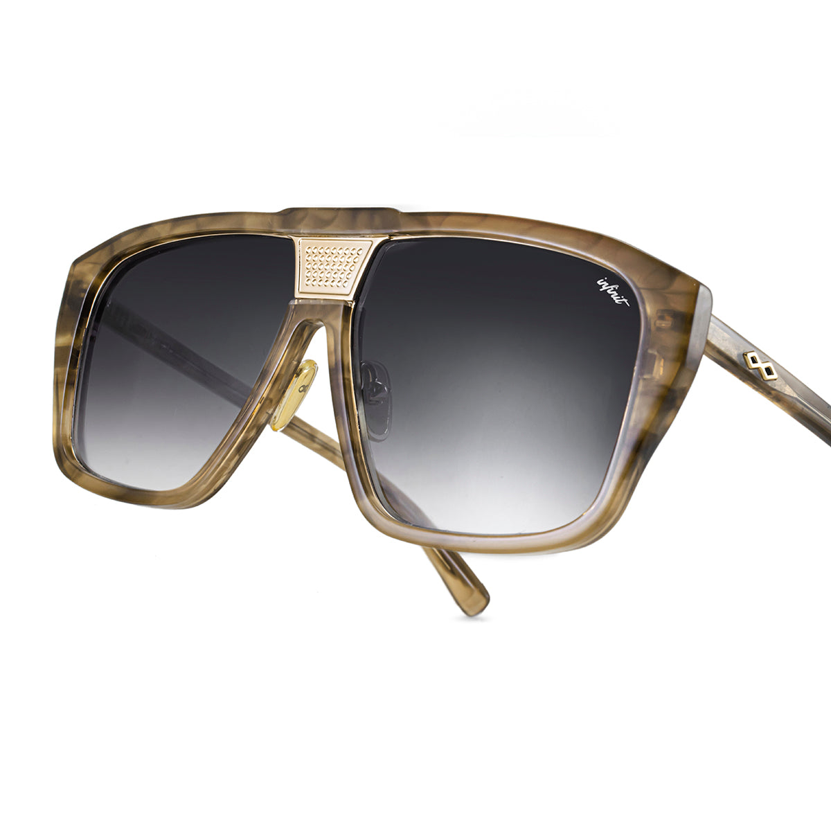 ÓCULOS DE SOL Interlagos - Luxury Series - Havana - Lente Degradada Cinza