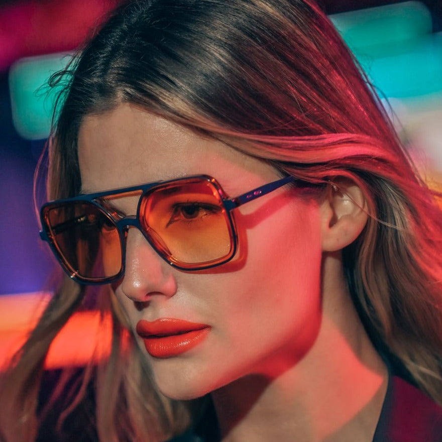 ÓCULOS DE SOL Seul - Premium Series - Âmbar - Lente degradada Laranja