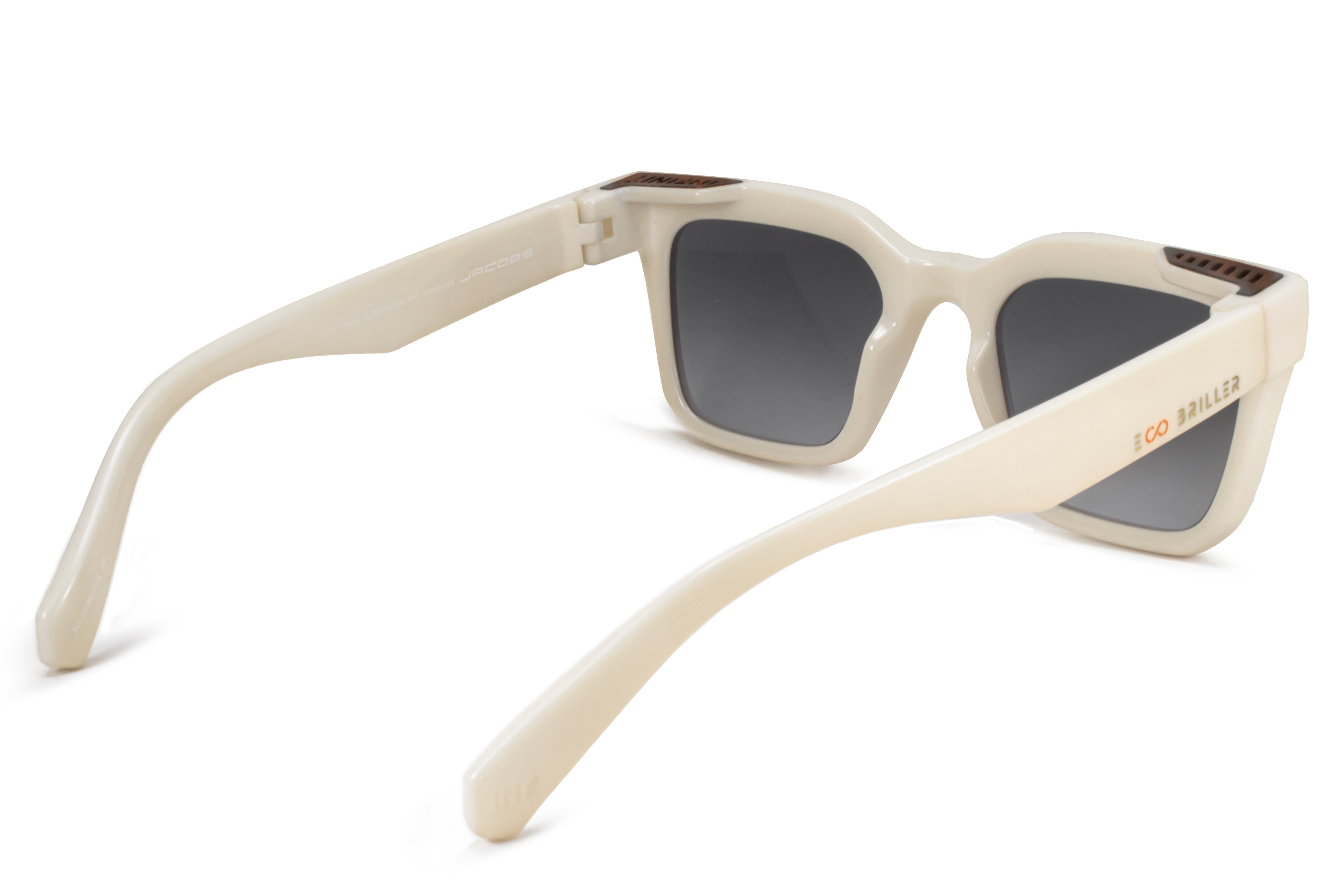 ÓCULOS DE SOL Jacobs Eco Briller - Bone - Lente degradada de fumaça