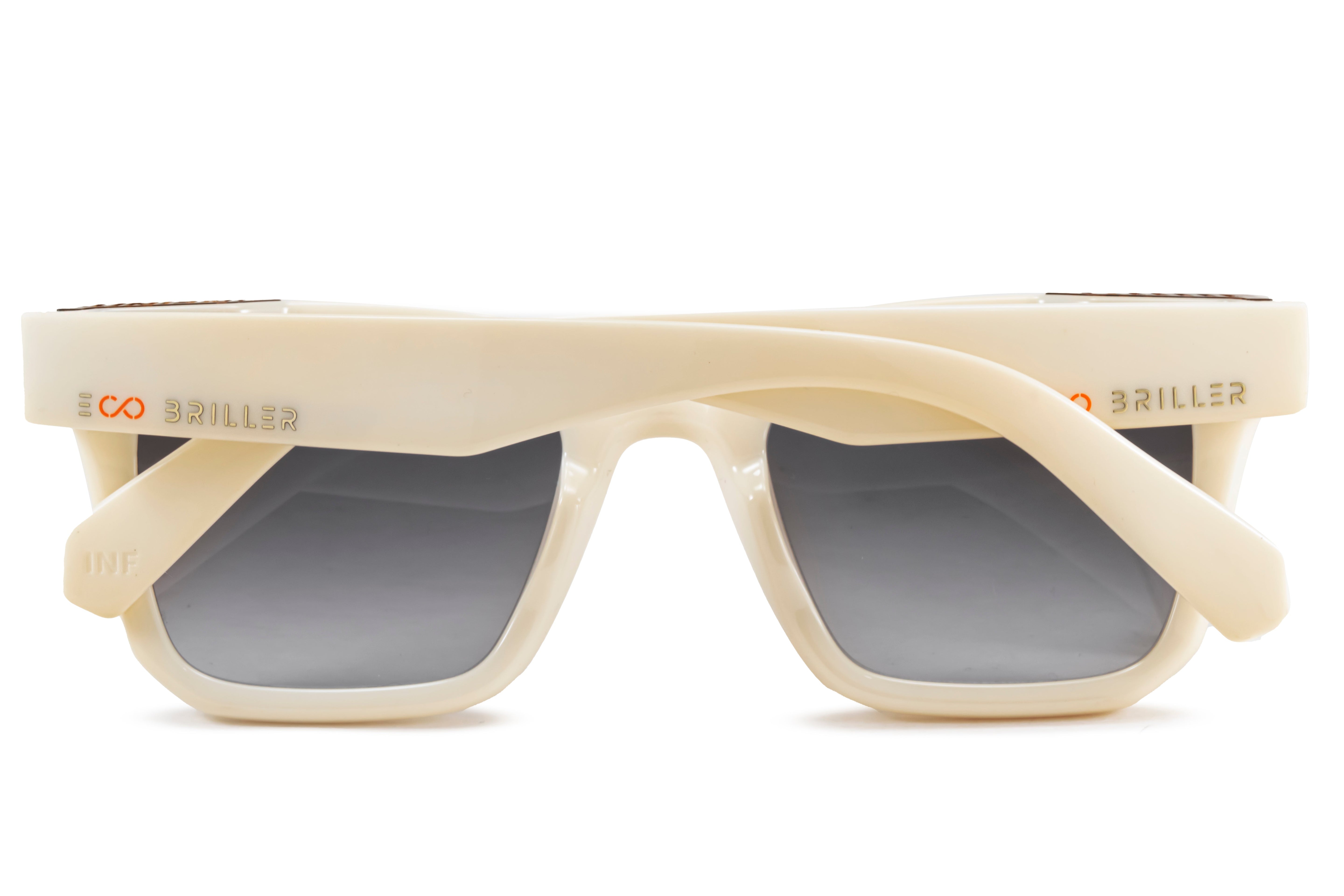 ÓCULOS DE SOL Jacobs Eco Briller - Bone - Lente degradada de fumaça