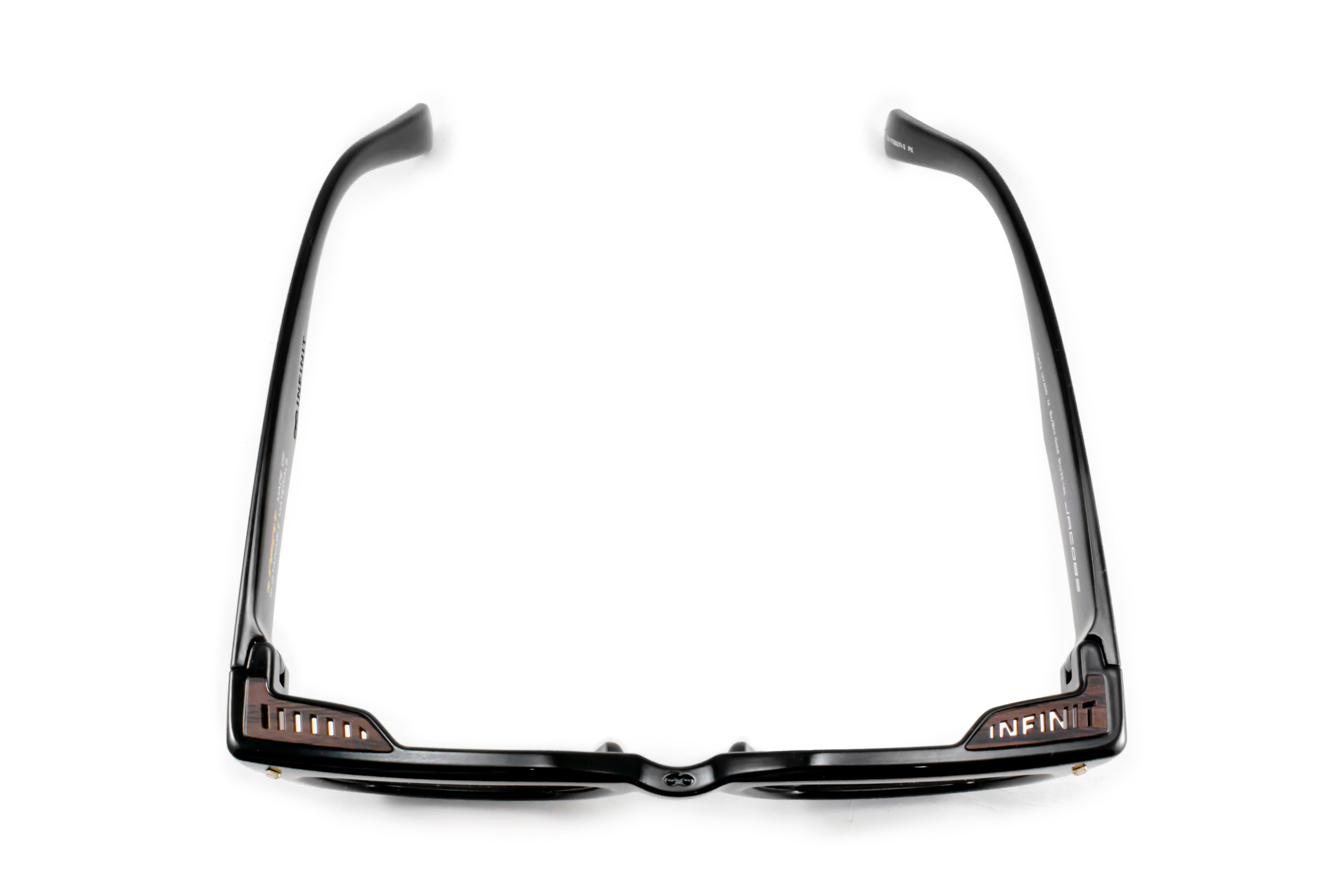 ÓCULOS DE SOL Jacobs Eco Briller - Preto Brilhante - Lente degradada Marrom