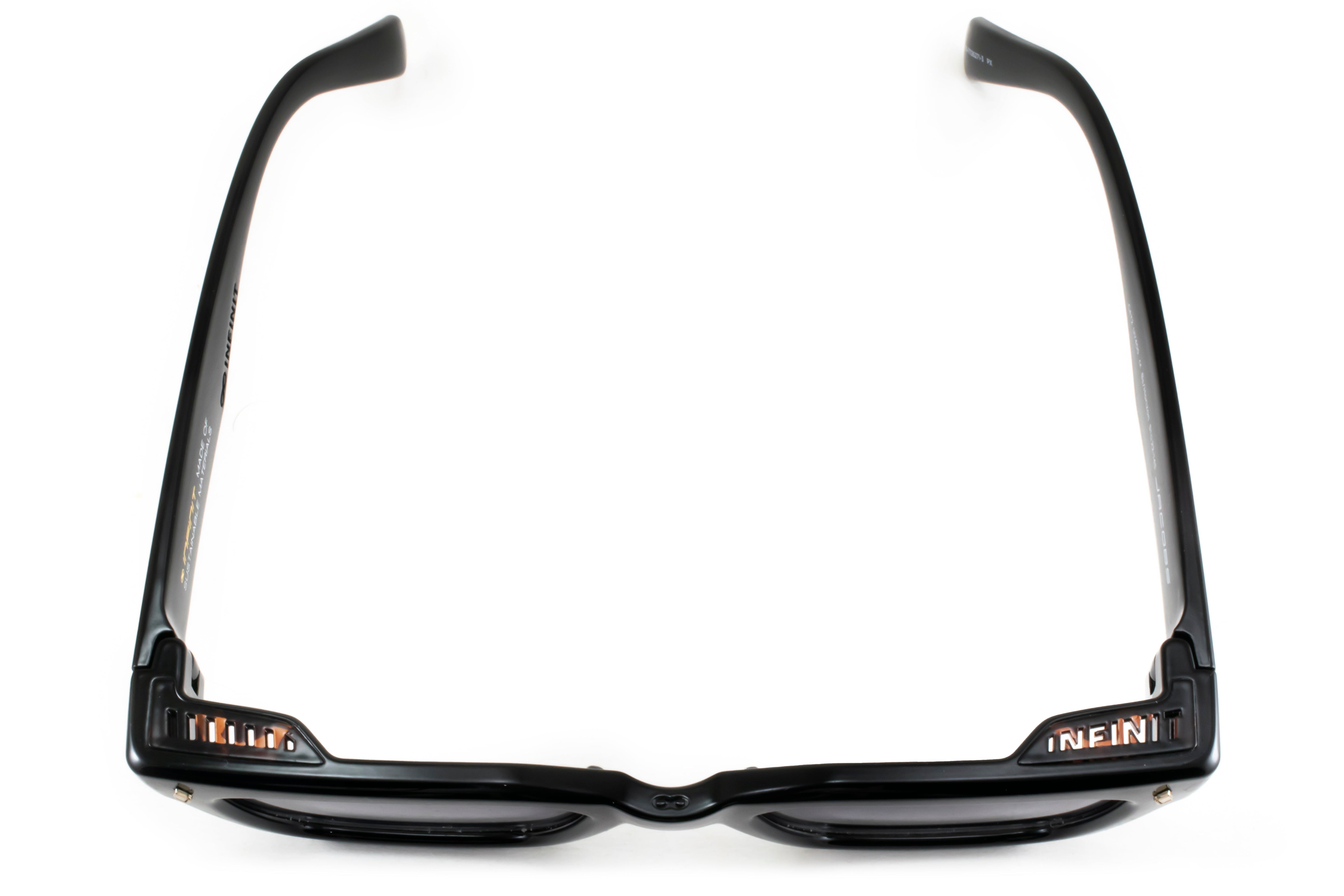 ÓCULOS DE SOL Jacobs Eco Briller - Preto Brilhante - Lente Horizonte