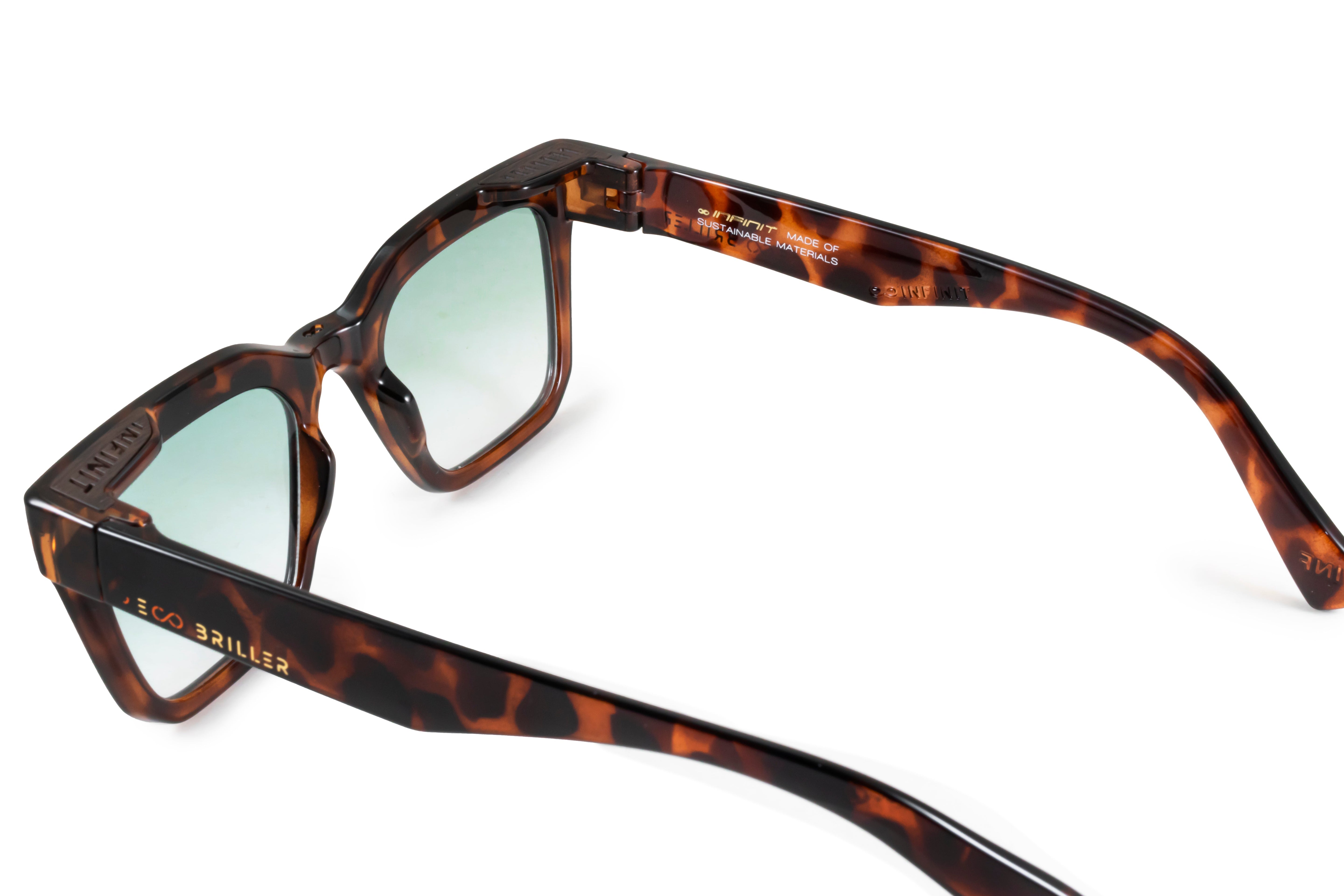 ÓCULOS DE SOL Jacobs Eco Briller - Tartaruga - Lente degradada verde