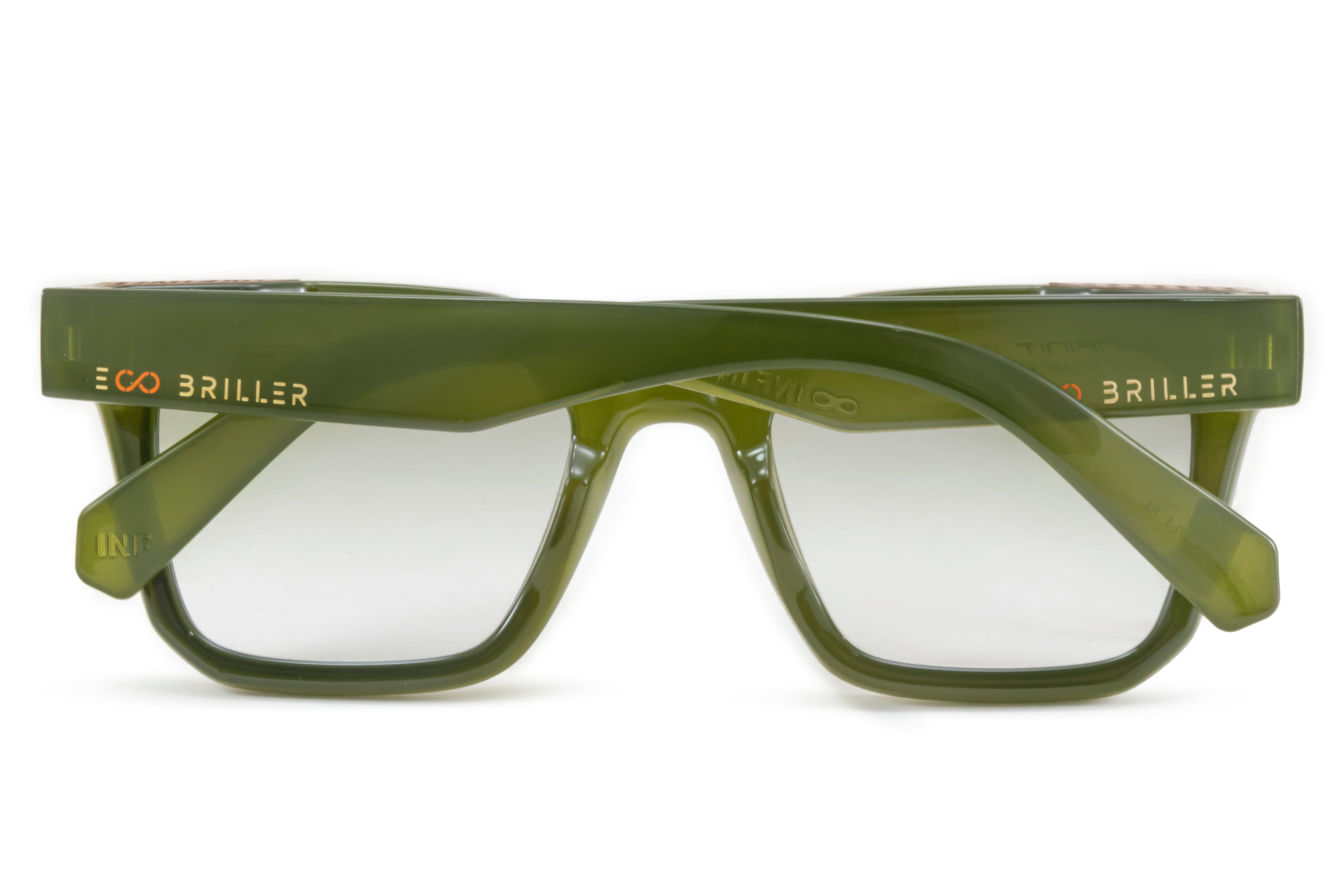 ÓCULOS DE SOL Jacobs Eco Briller - Verde Olive - Lente degradada verde