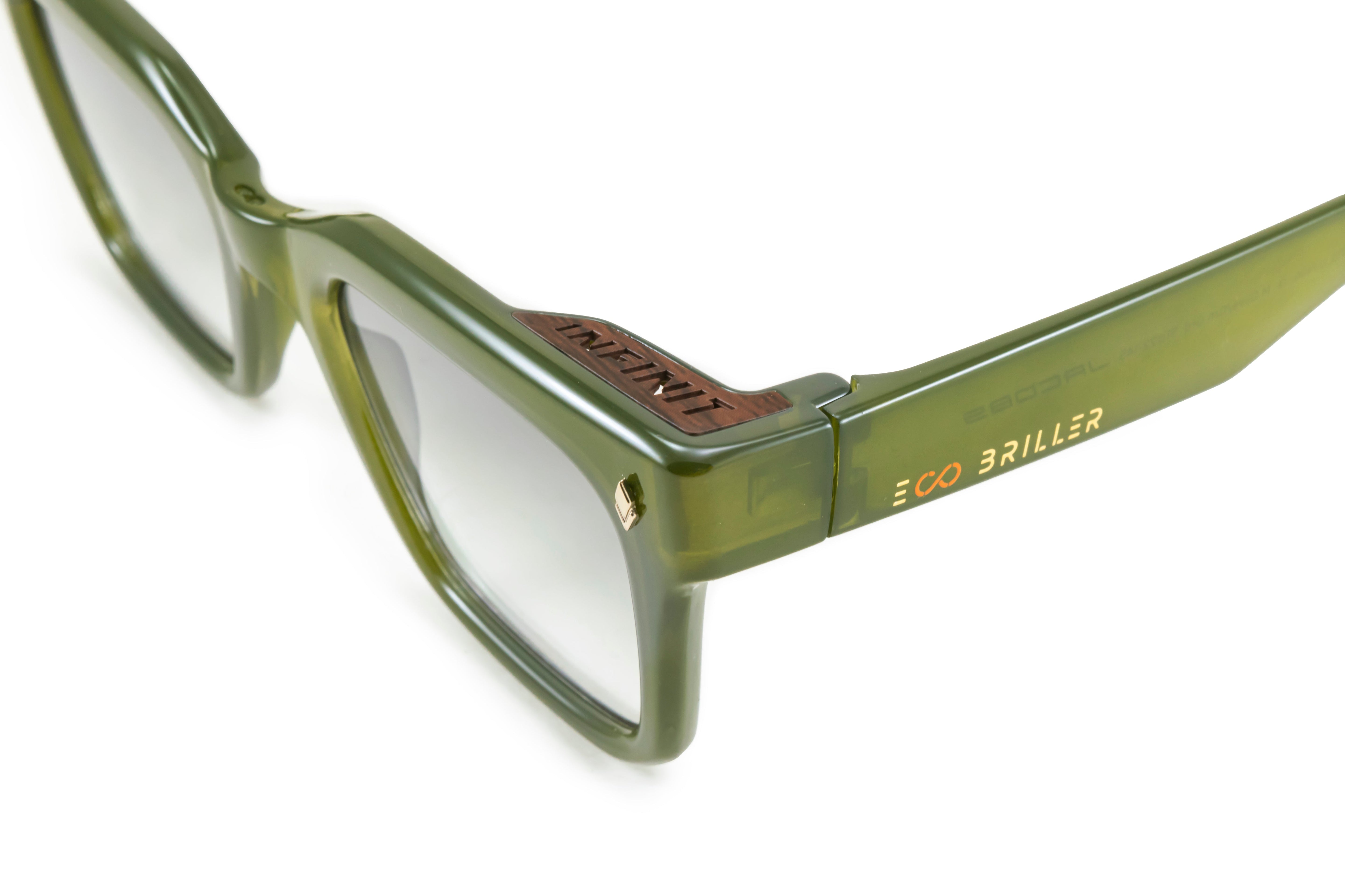 ÓCULOS DE SOL Jacobs Eco Briller - Verde Olive - Lente degradada verde